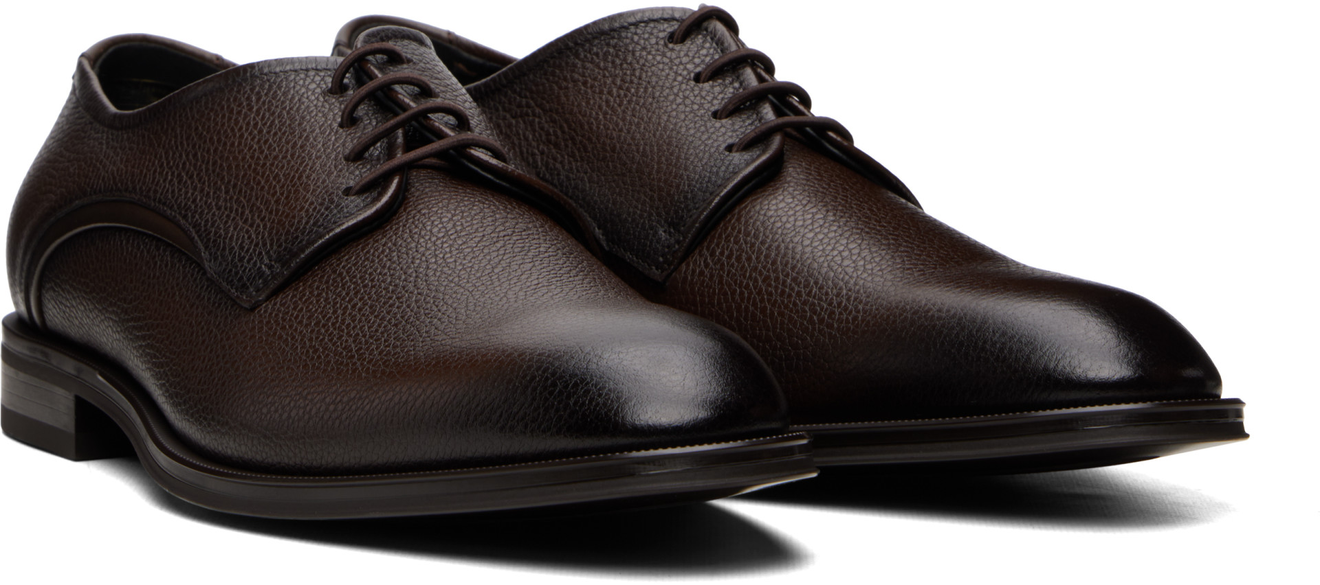 BOSS - Brown Grained Leather Derbys