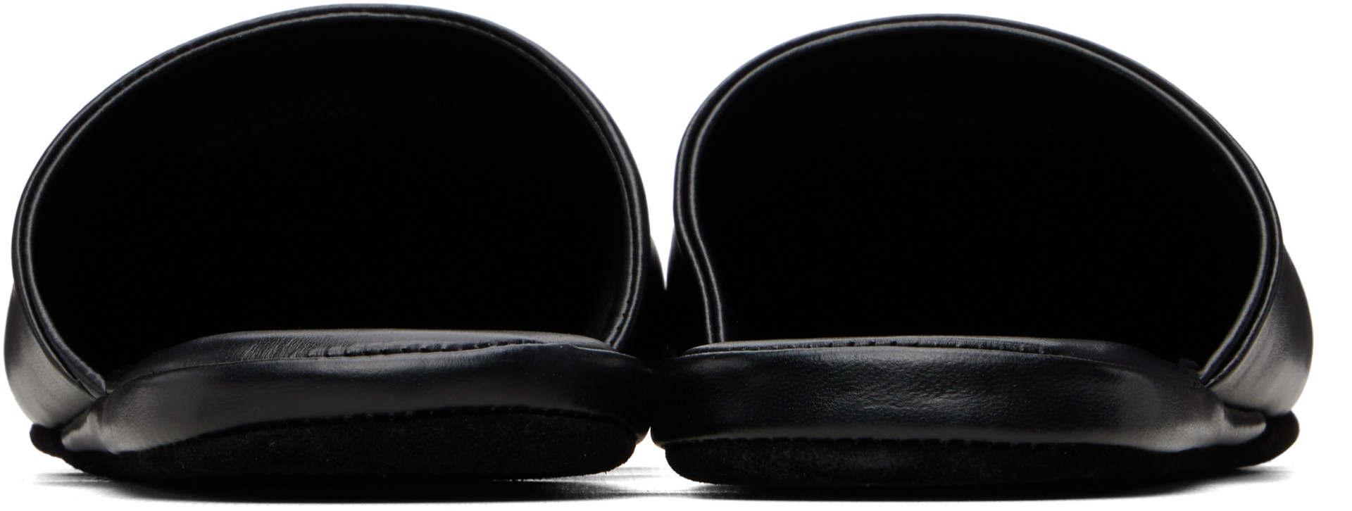 BOSS - Black Leather Slippers