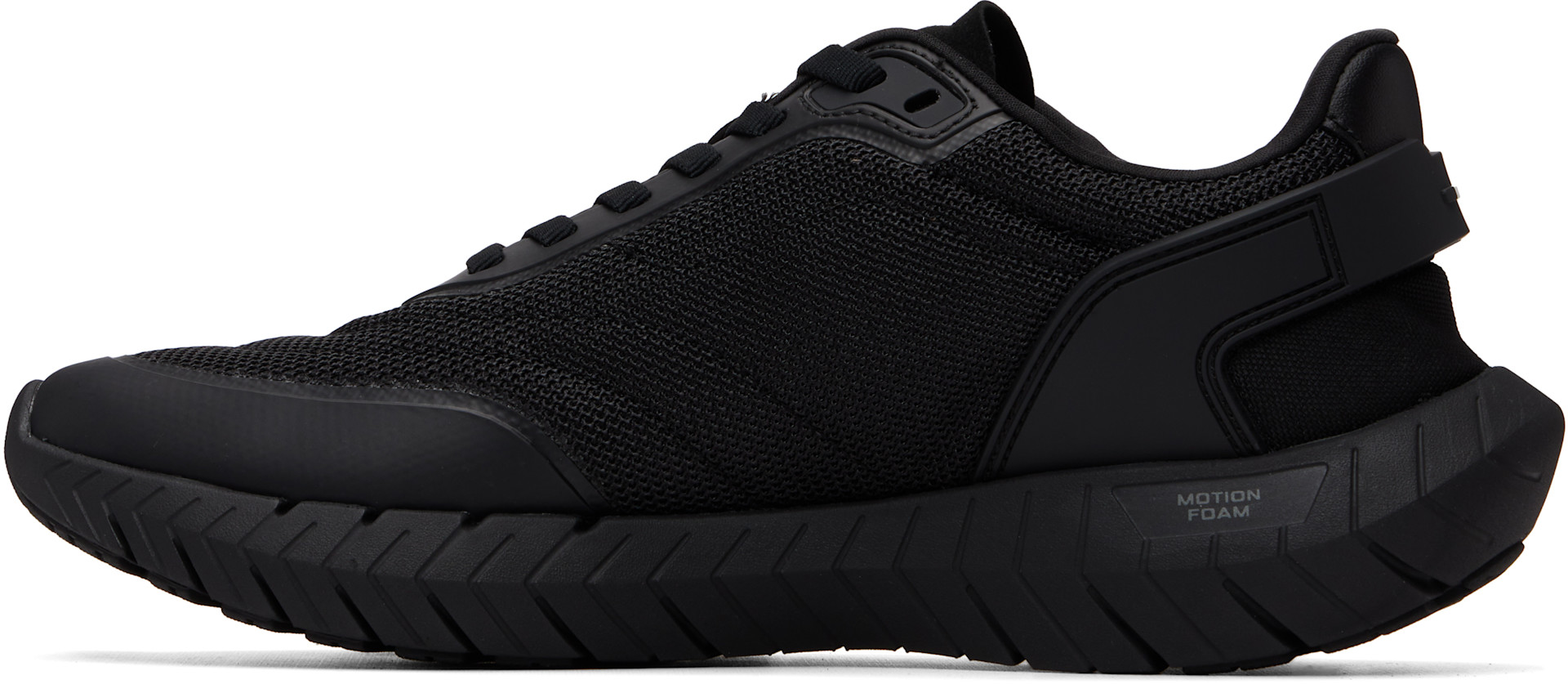 BOSS - Black Leather Trims Running Sneakers