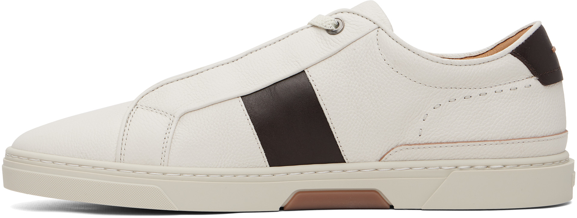 Boss - Baskets Gary blanches en cuir