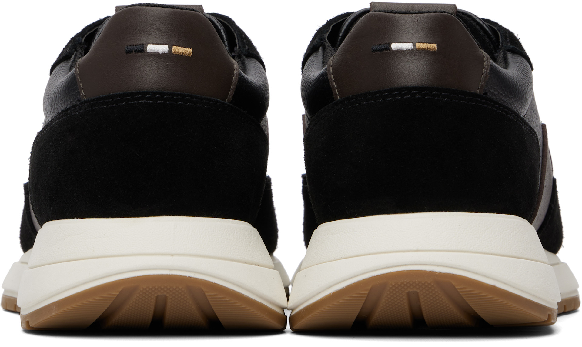 Boss - Baskets noires en cuir