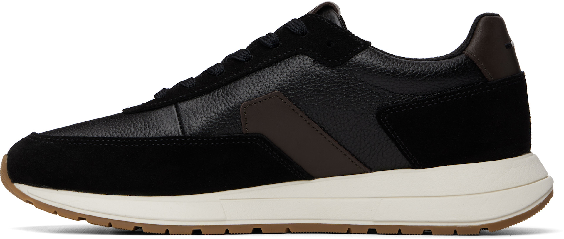 Boss - Baskets noires en cuir