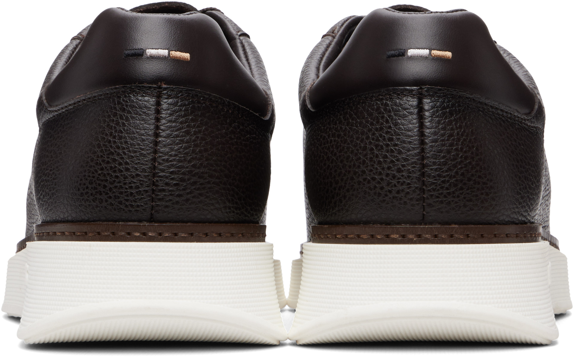 BOSS - Brown Leather Sneakers