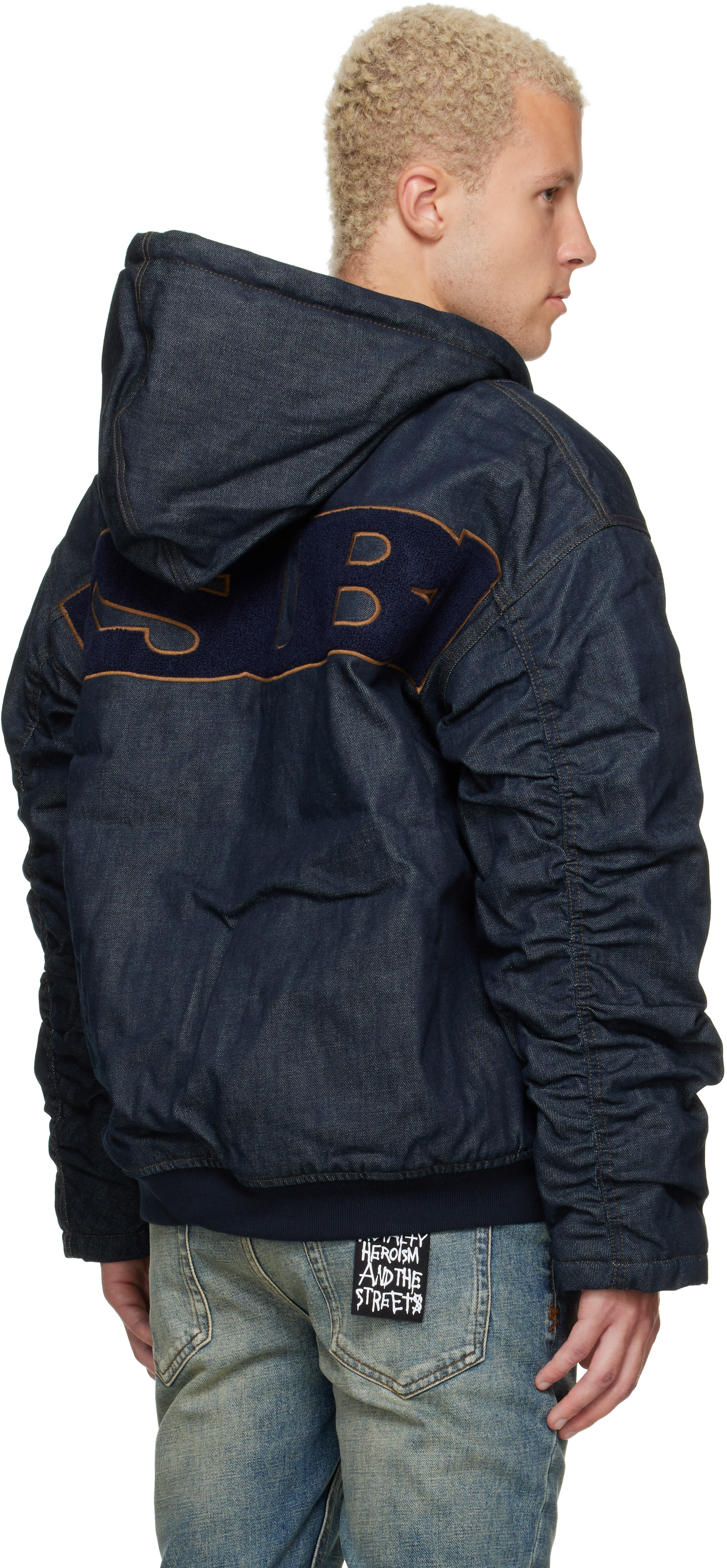 Ksubi - ブルー Sott Slouchy Raw Denim ボンバージャケット