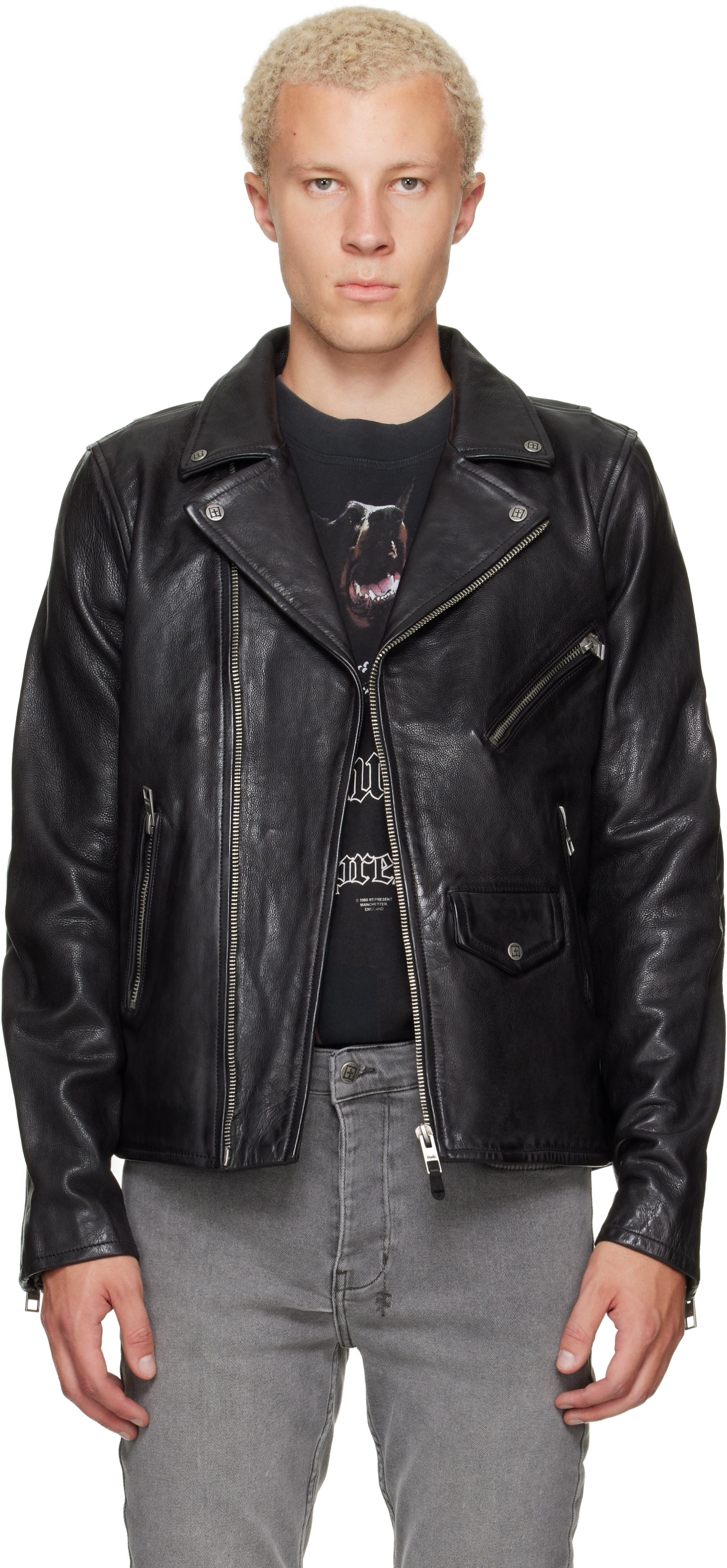 Ksubi - Black Capitol Leather Jacket