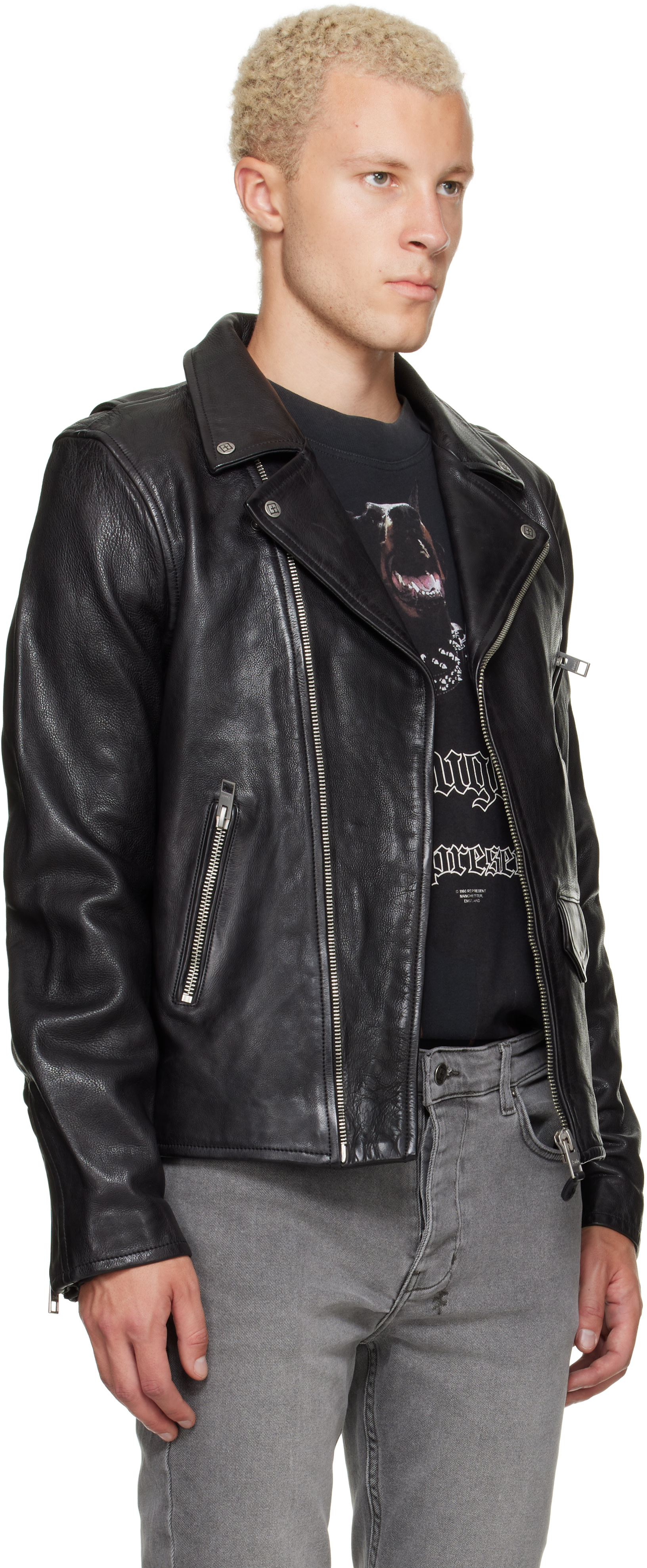 Ksubi - Black Capitol Leather Jacket