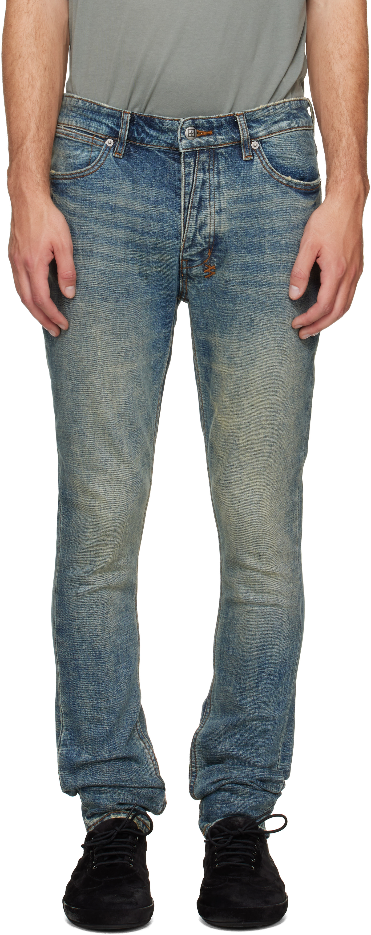 Ksubi - Blue Van Winkle Re-Up Jeans