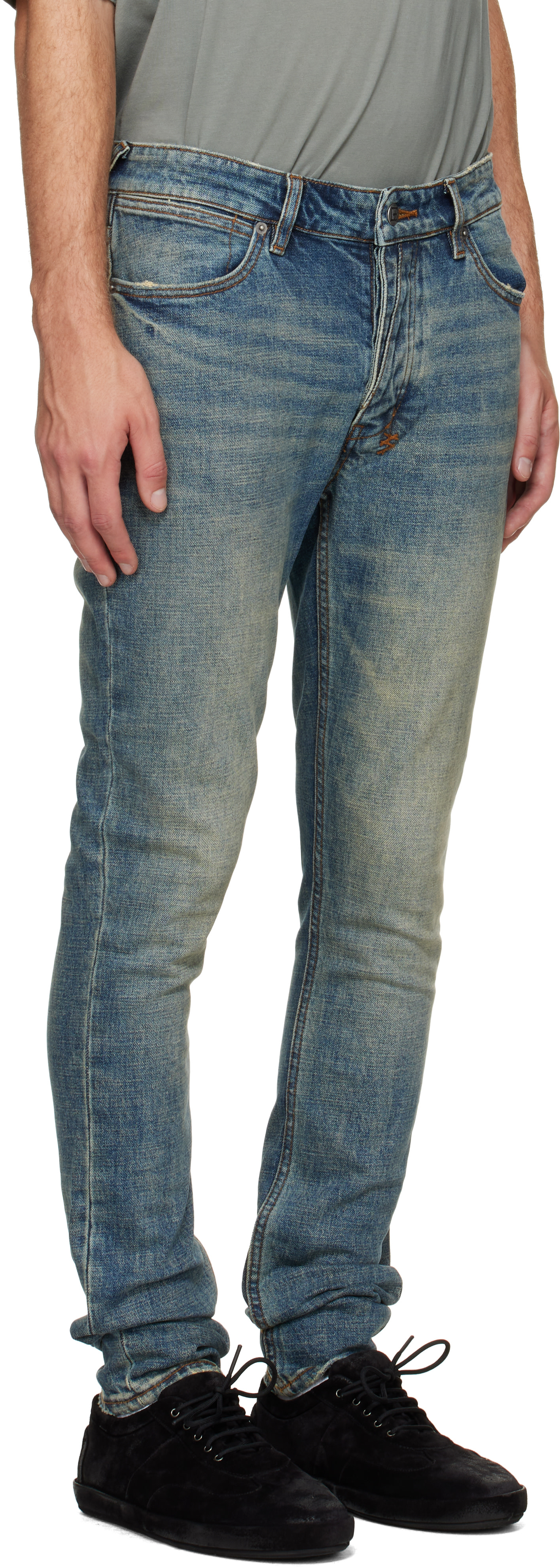 Ksubi - Blue Van Winkle Re-Up Jeans
