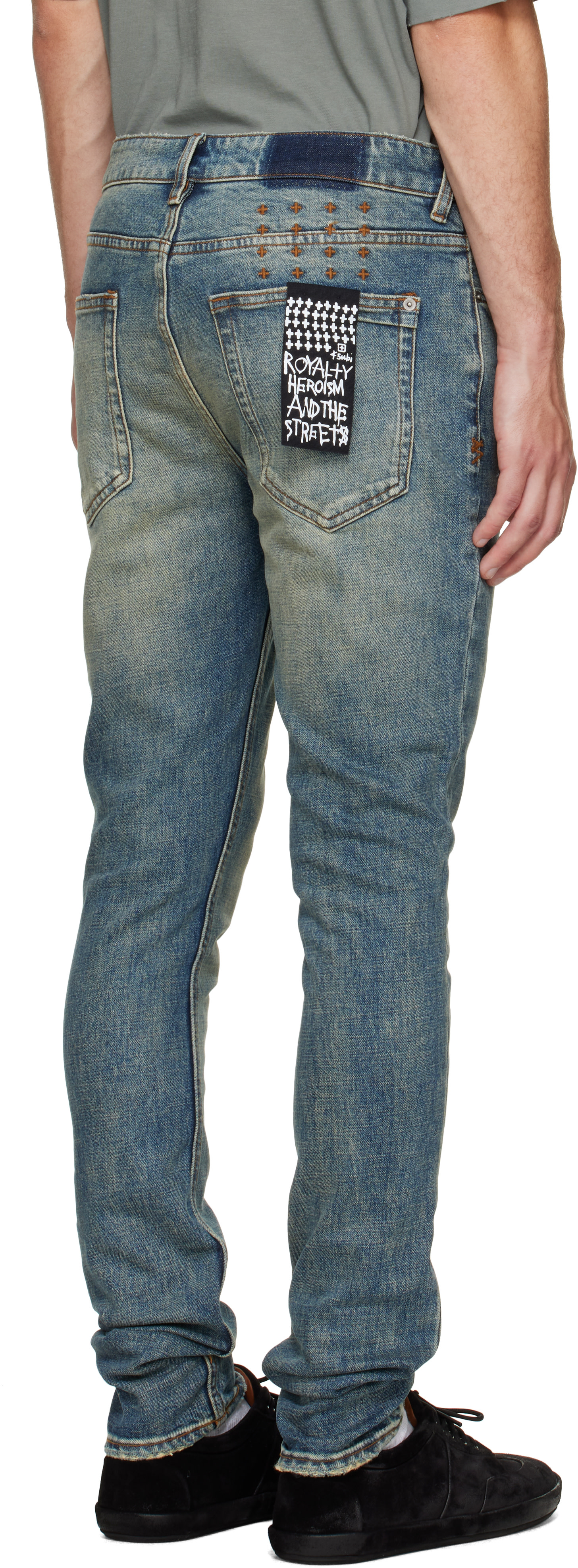 Ksubi - Blue Van Winkle Re-Up Jeans