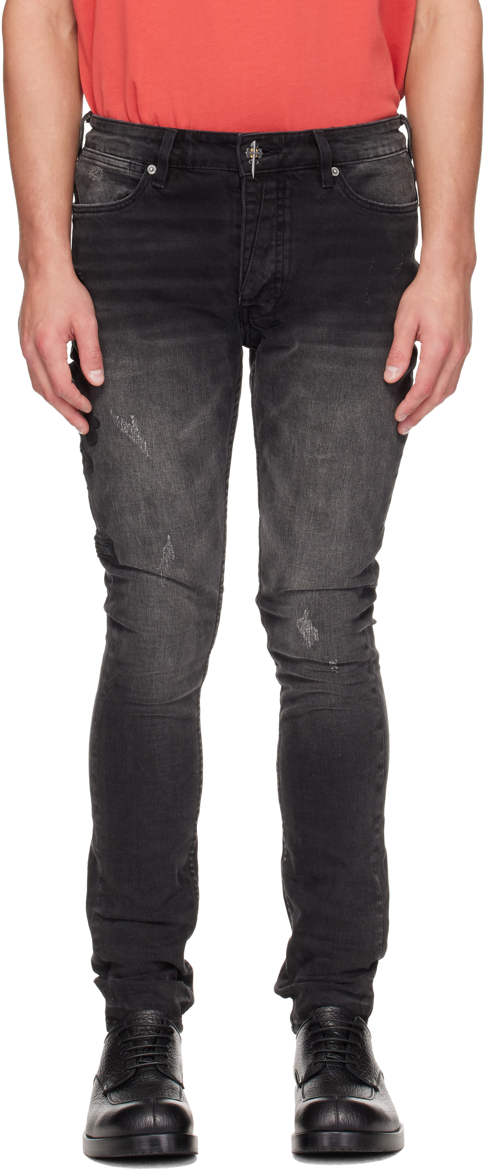 Ksubi - Black Van Winkle Re-Up Jeans