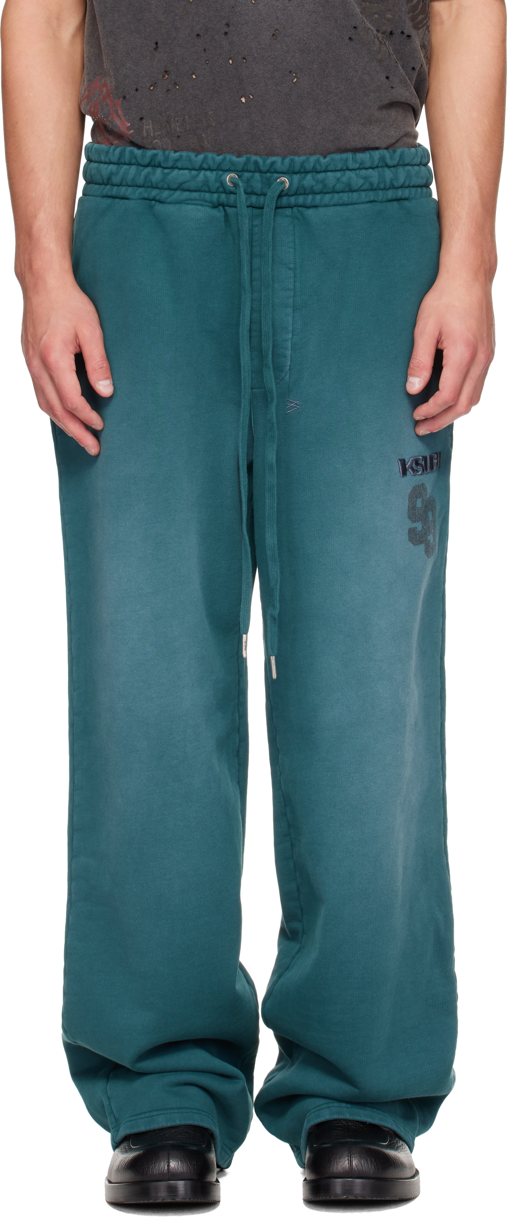 Ksubi - Green Rugged Synthesis Sweatpants