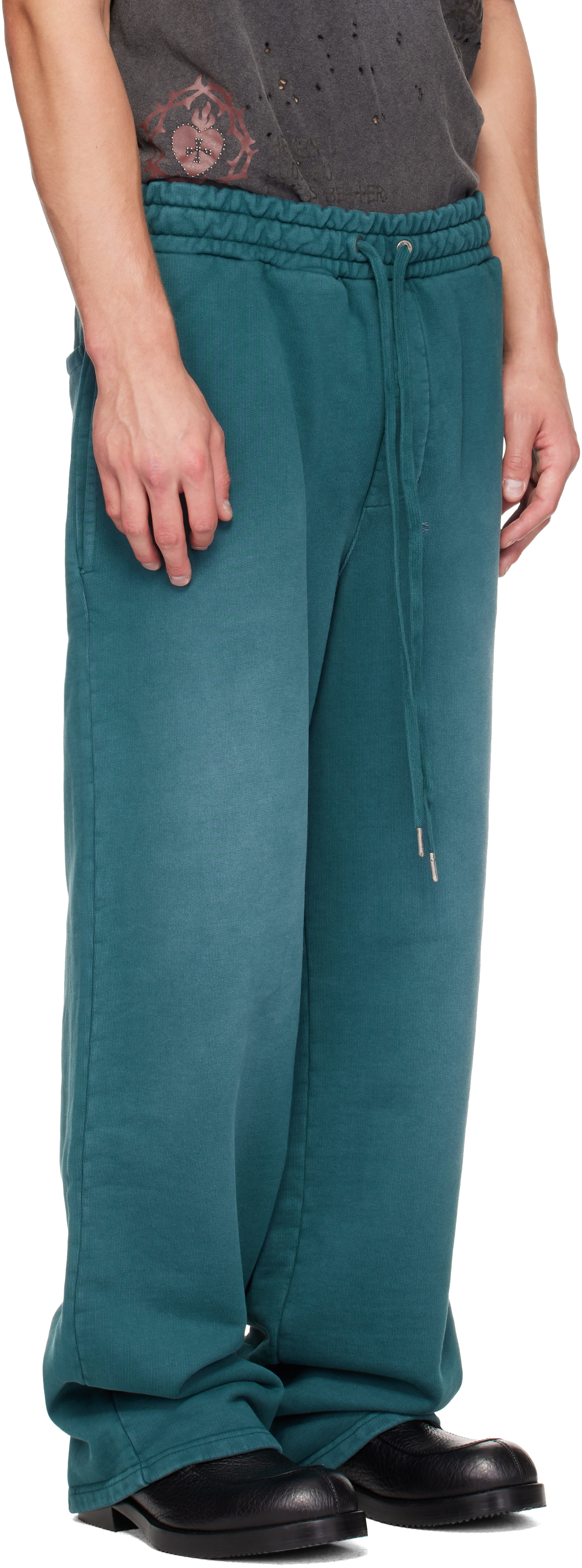 Ksubi - Green Rugged Synthesis Sweatpants