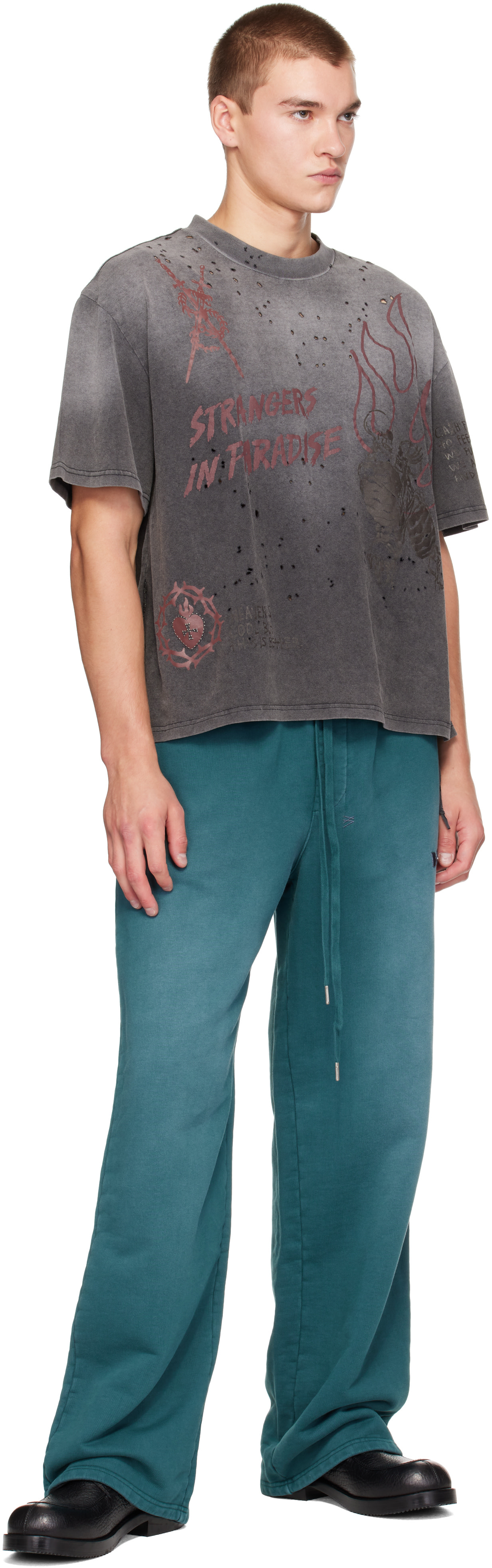 Ksubi - Green Rugged Synthesis Sweatpants
