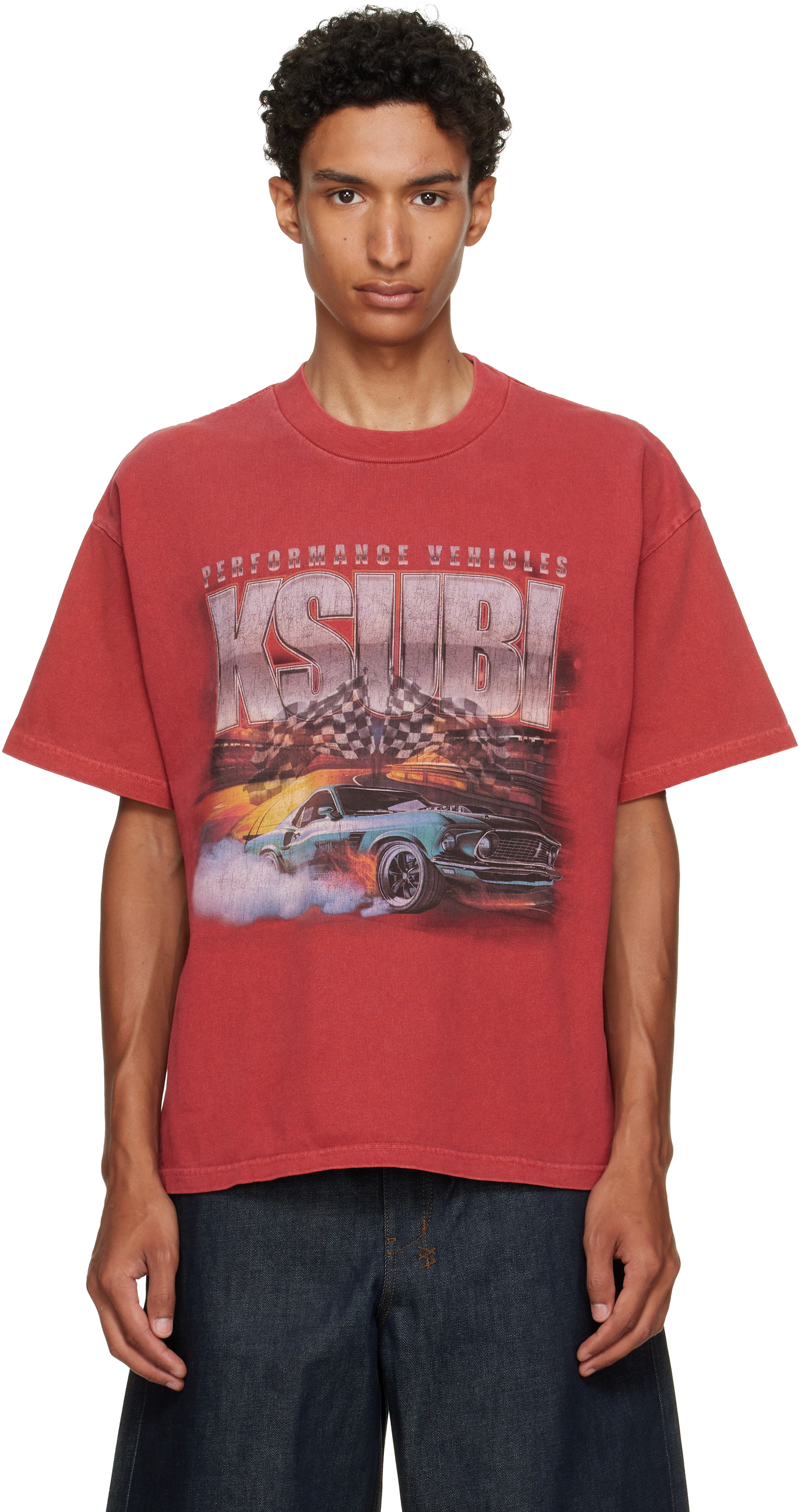 Ksubi - レッド Performance Ekcess S/S Tシャツ