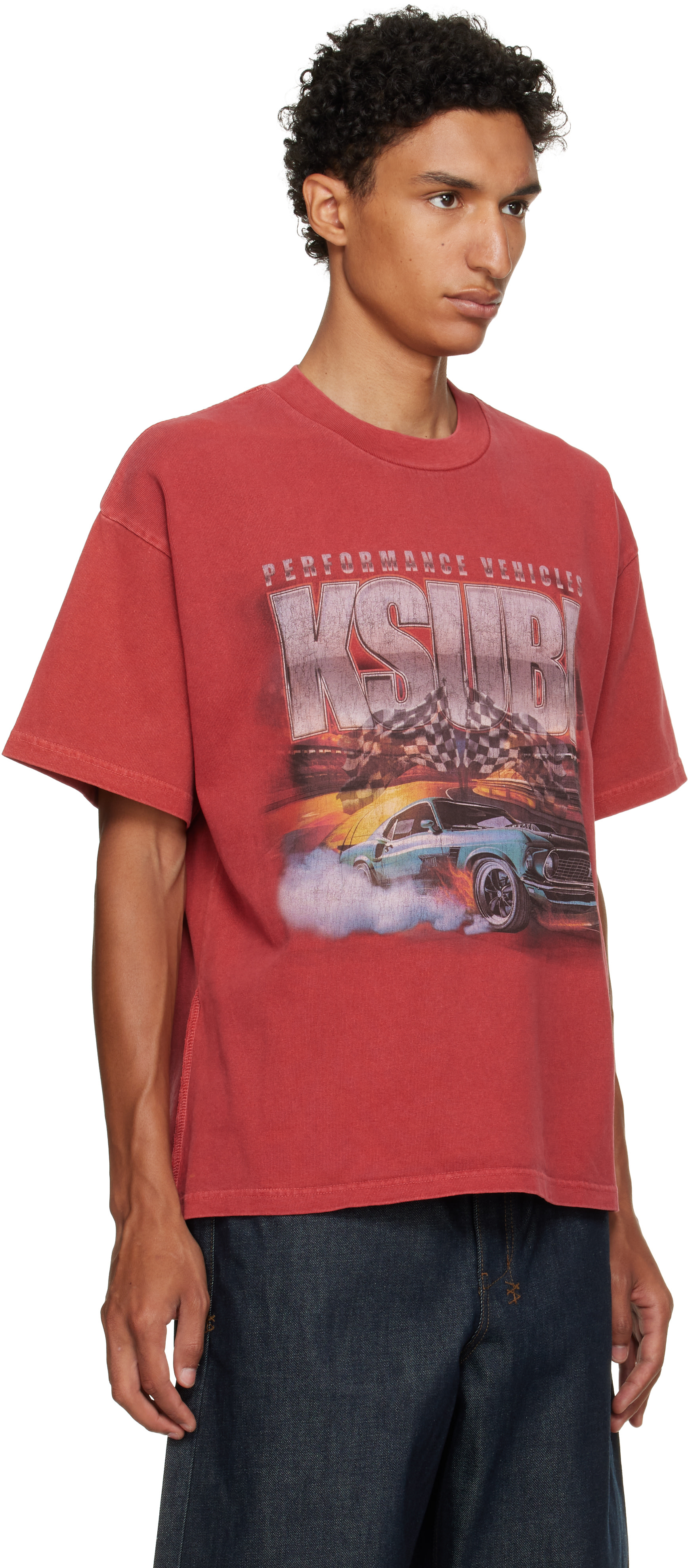 Ksubi - レッド Performance Ekcess S/S Tシャツ