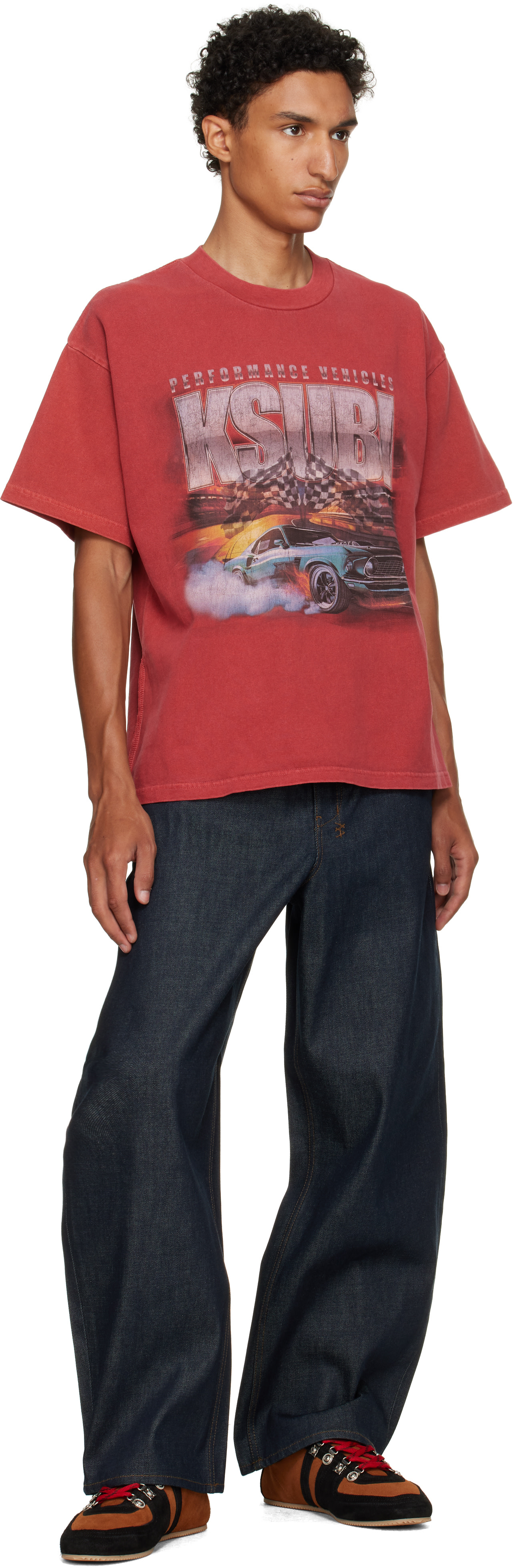 Ksubi - レッド Performance Ekcess S/S Tシャツ