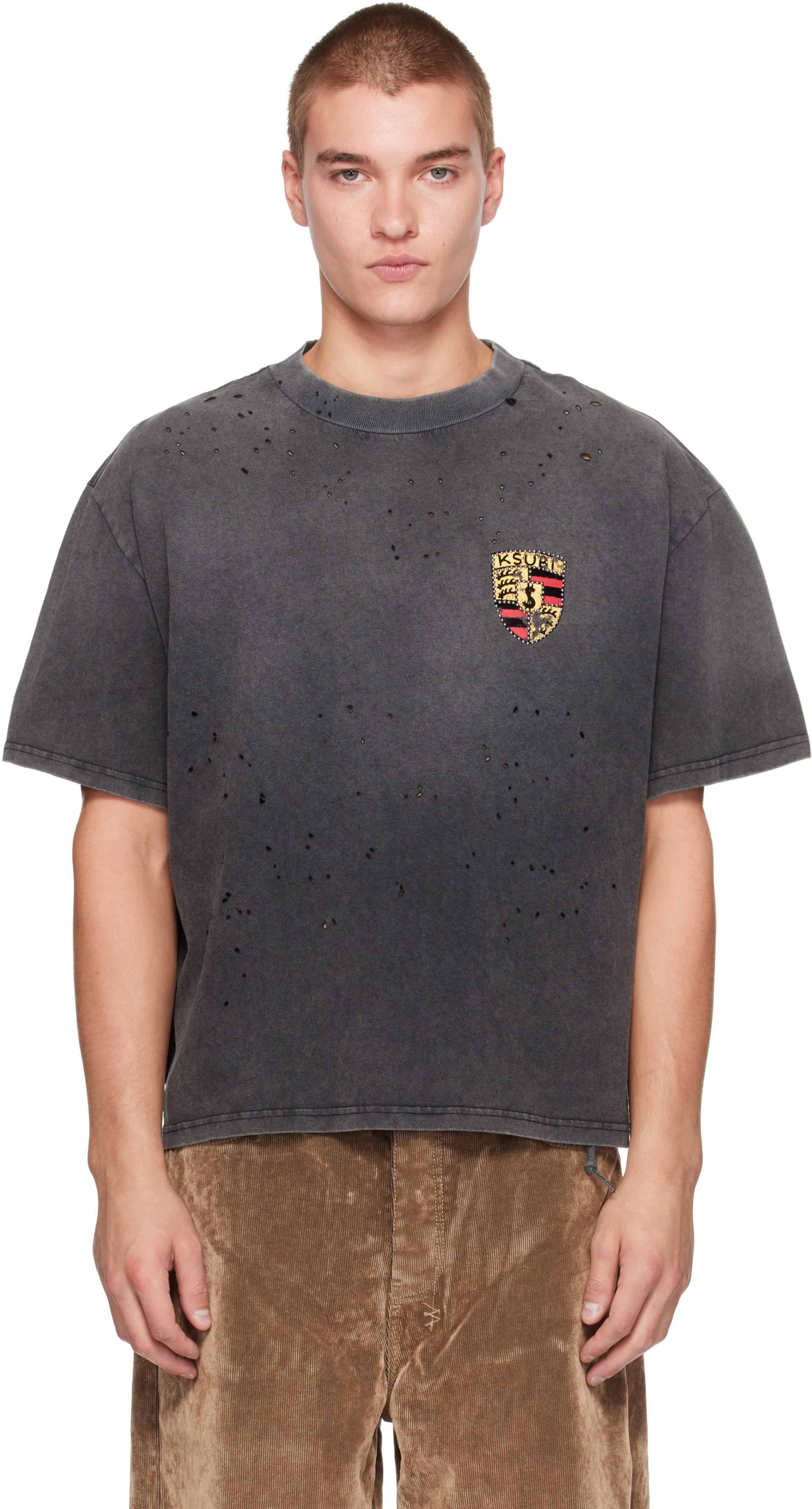 Ksubi - Gray Shield Halen S/S T-shirt