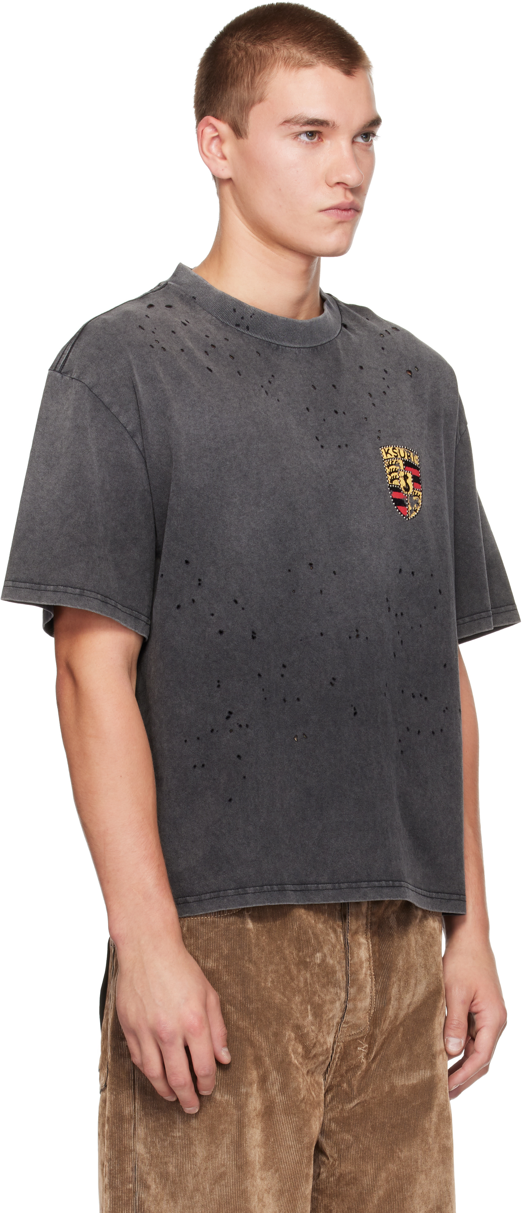Ksubi - Gray Shield Halen S/S T-shirt