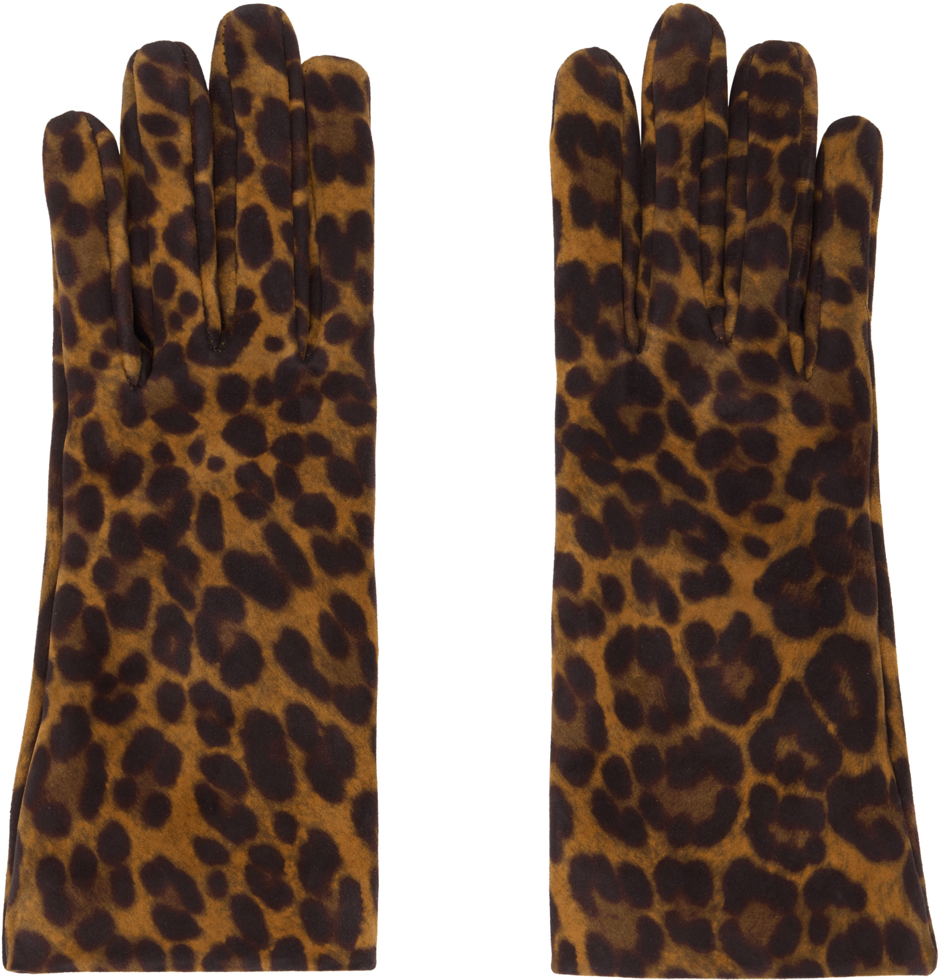 Gianvito Rossi - Gants bruns en suède
