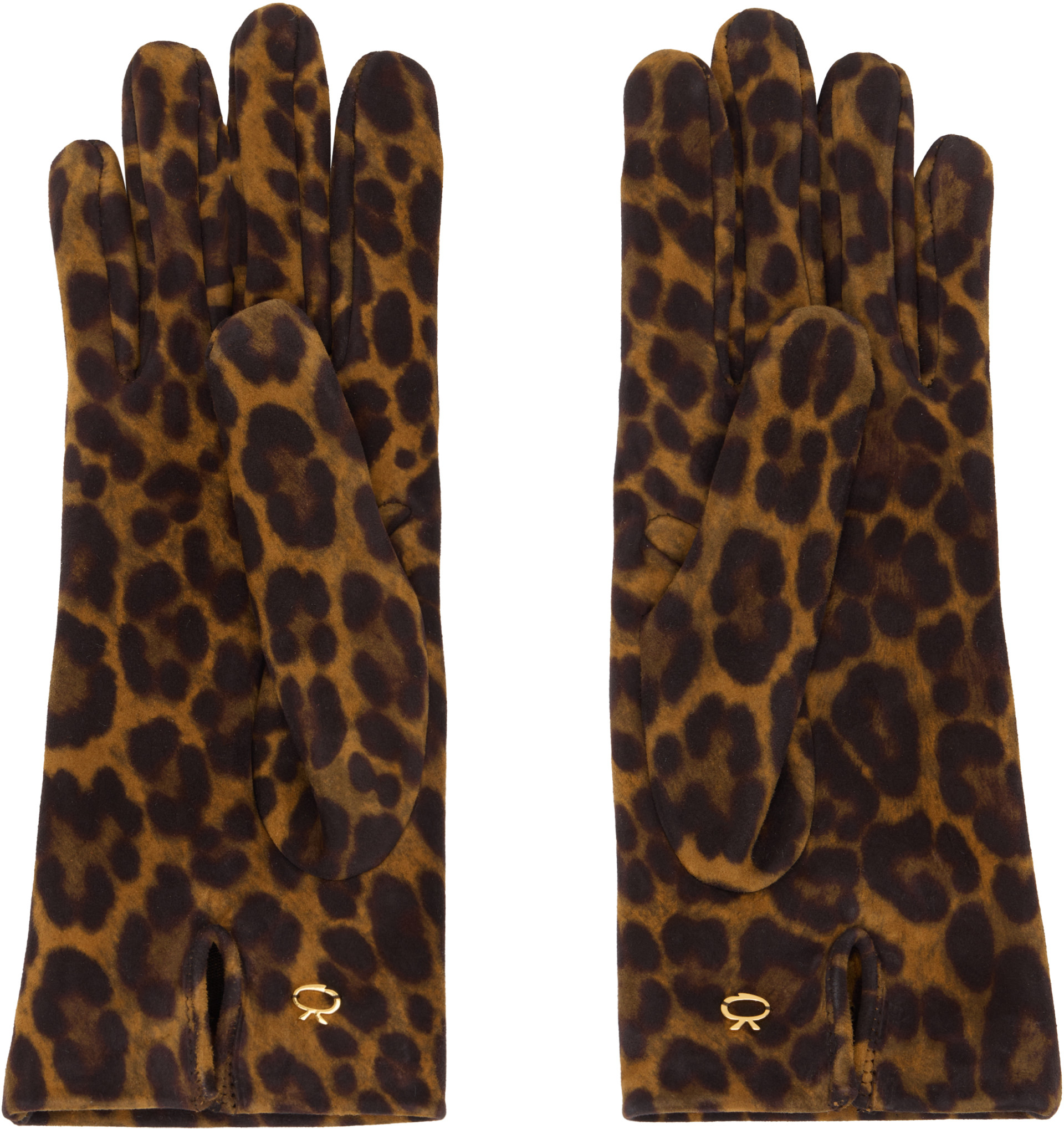 Gianvito Rossi - Gants bruns en suède
