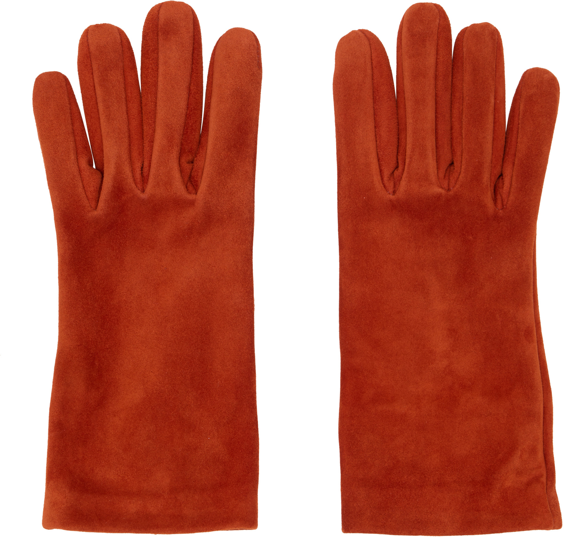 Gianvito Rossi - Gants rouges en suède