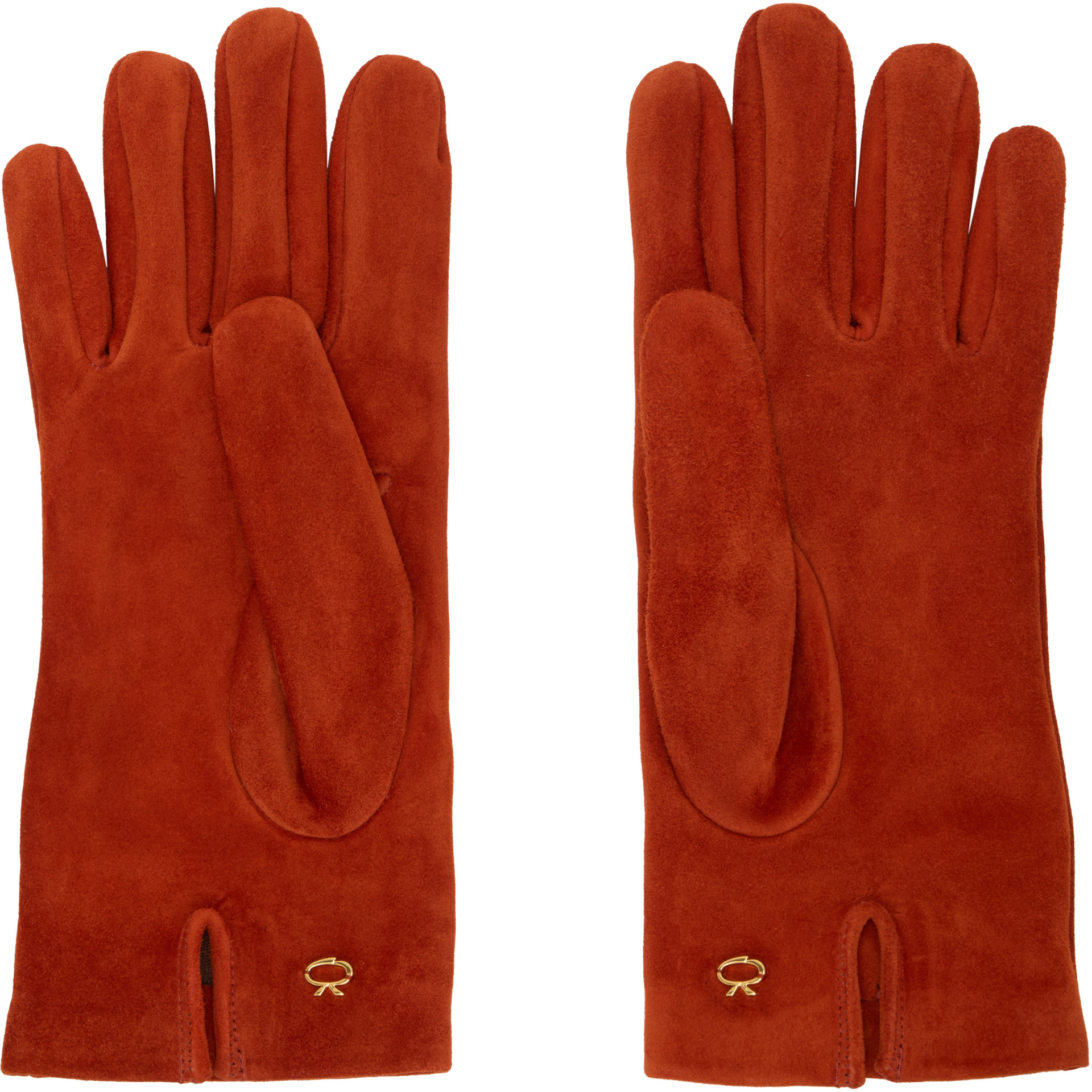 Gianvito Rossi - Gants rouges en suède