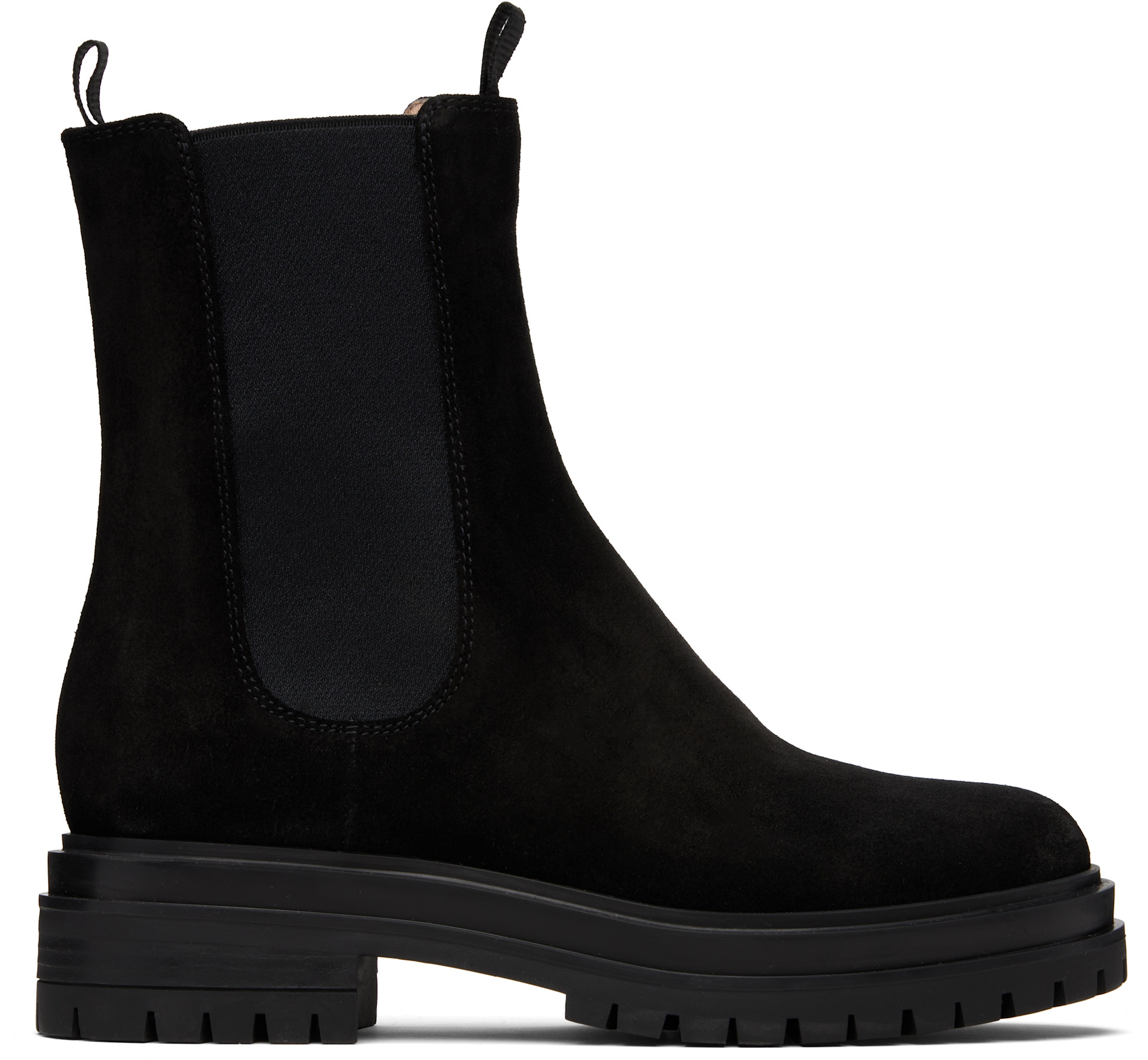 Gianvito Rossi: ブラック Chester チェルシーブーツ | SSENSE 日本