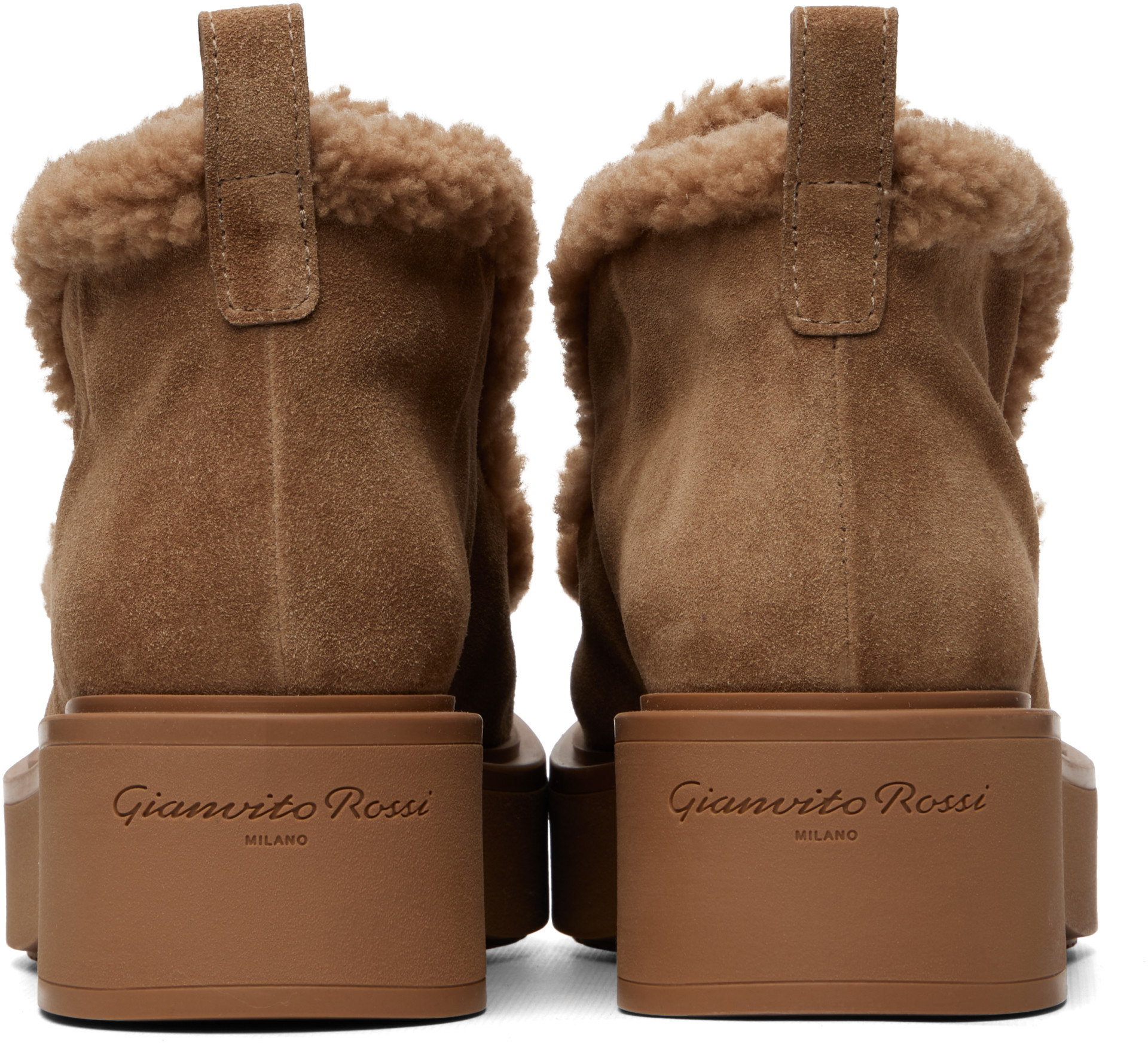 Gianvito Rossi - Bottes Yari beiges