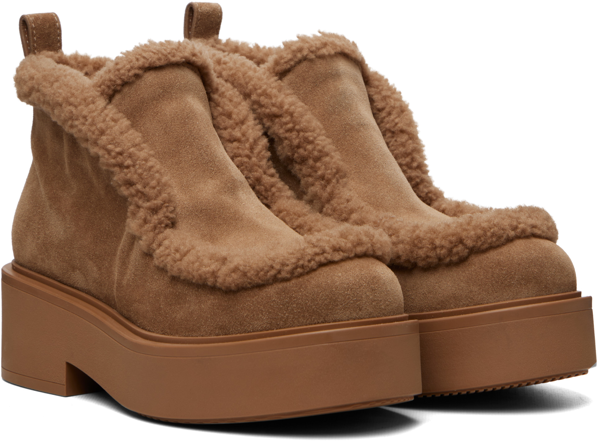 Gianvito Rossi - Bottes Yari beiges
