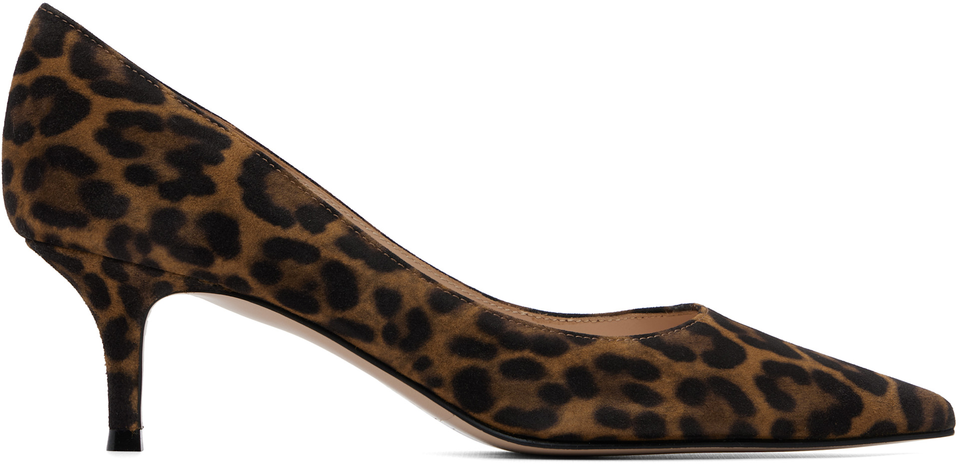 Gianvito Rossi: Brown Gianvito 55 Heels | SSENSE Gianvito Rossi: Brown Gianvito 55 Heels | SSENSE