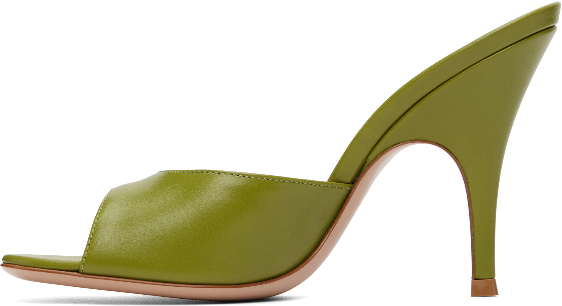Gianvito Rossi - Green Sofia Mule Heeled Sandals