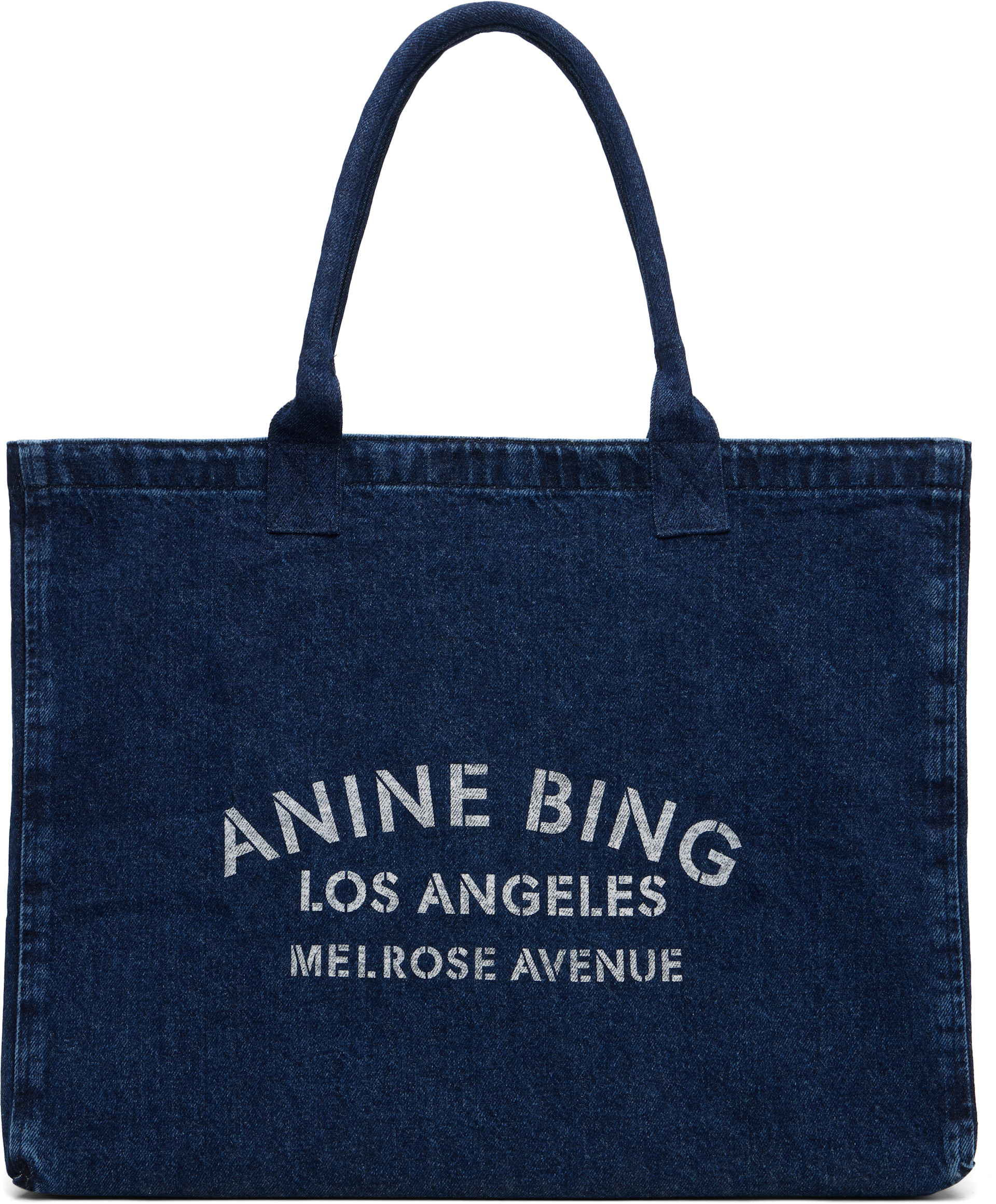 ANINE BING - Cabas Leo bleu en denim