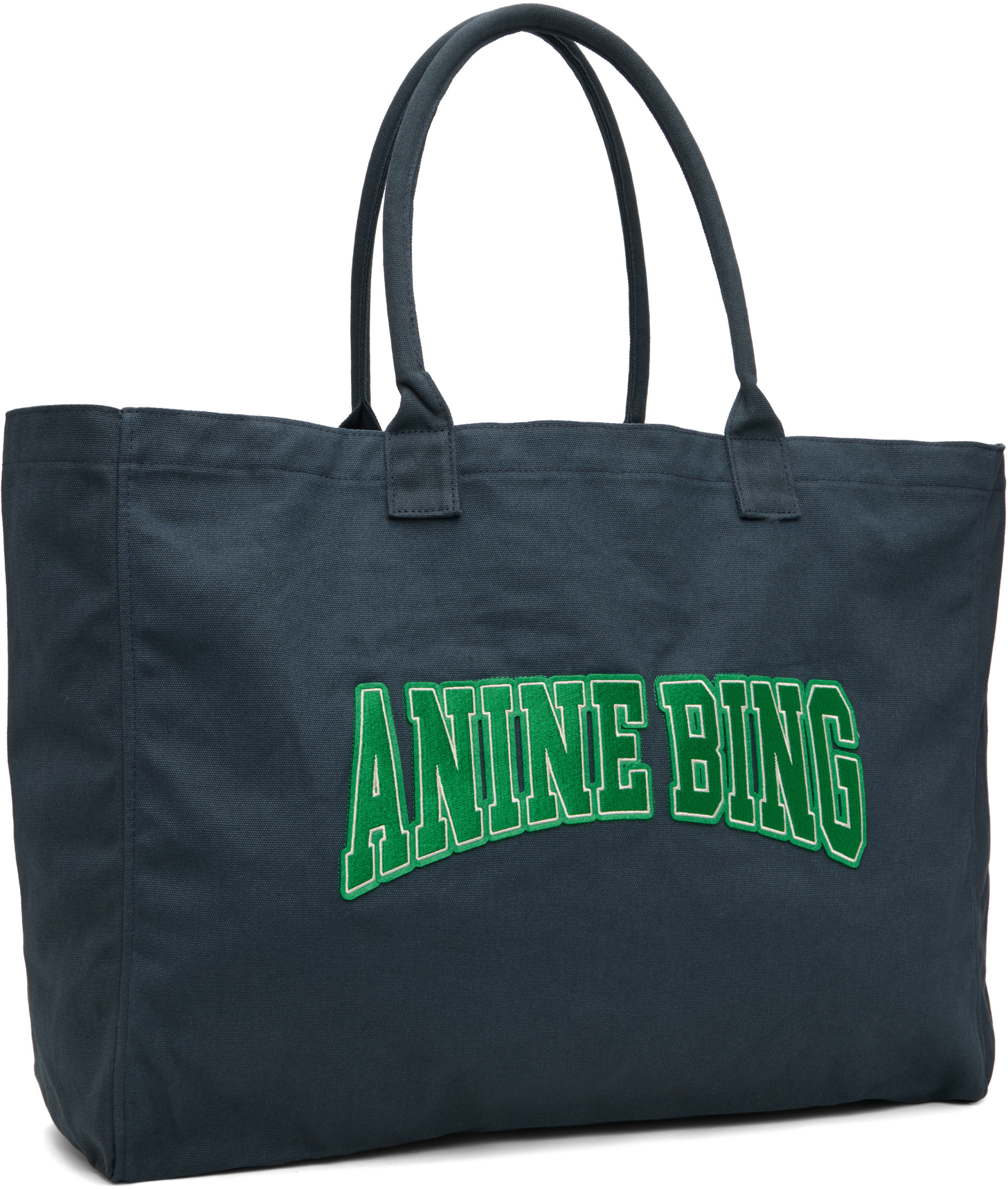 ANINE BING - Cabas Leo noir en canevas
