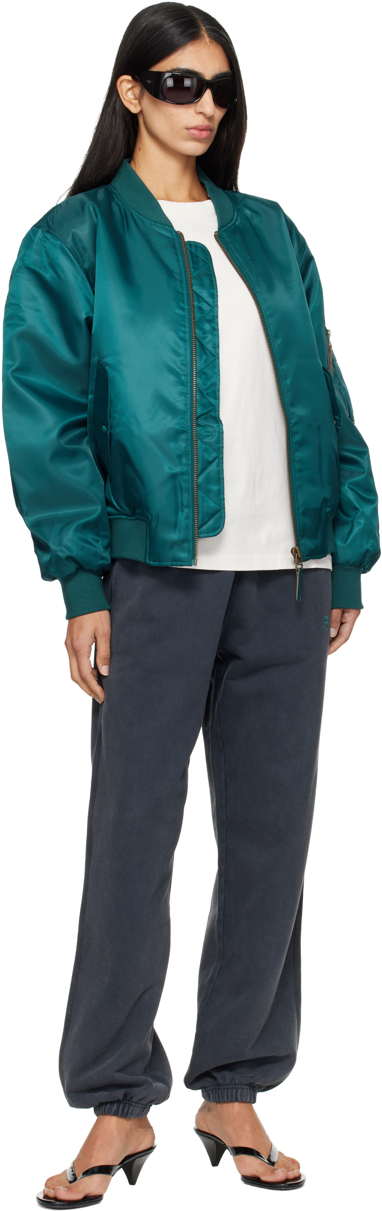 ANINE BING - Blouson aviateur Leon vert