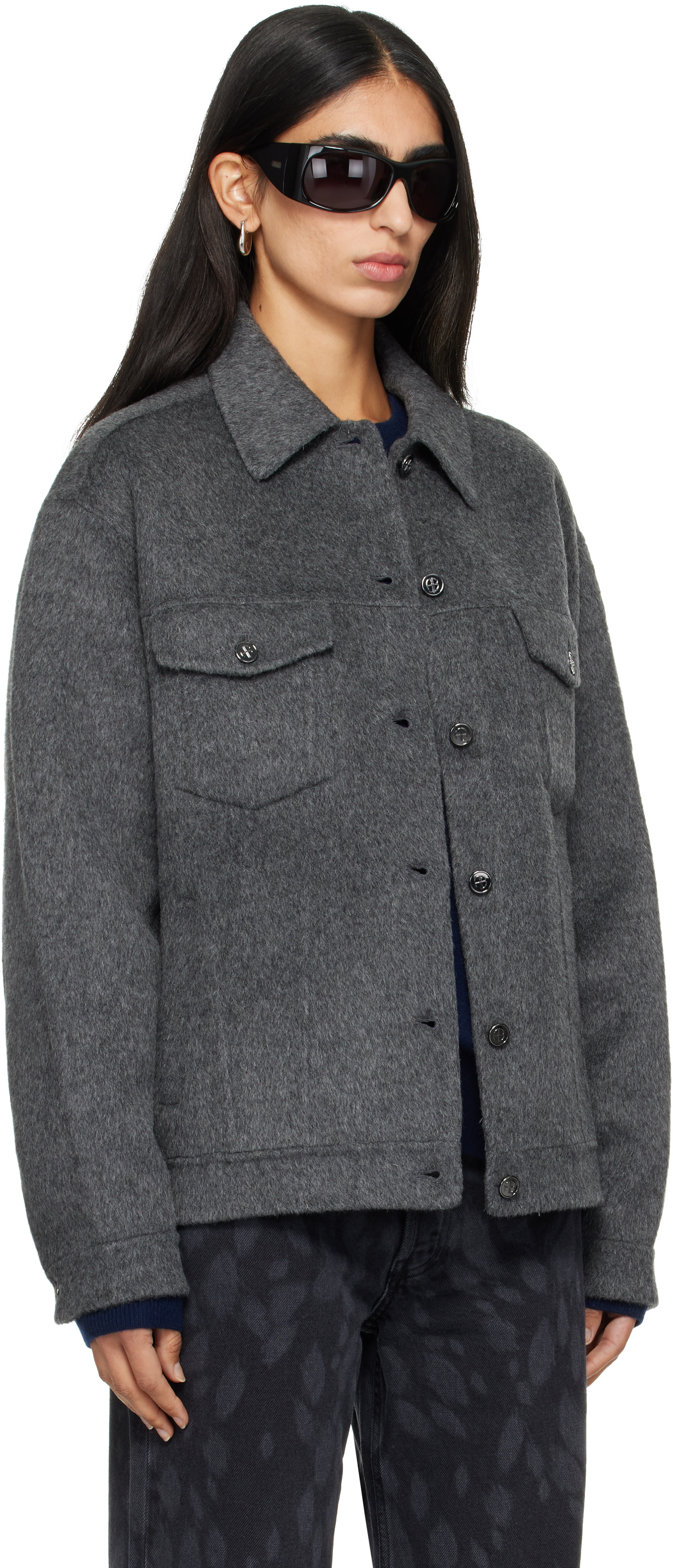ANINE BING - Gray Rory Jacket
