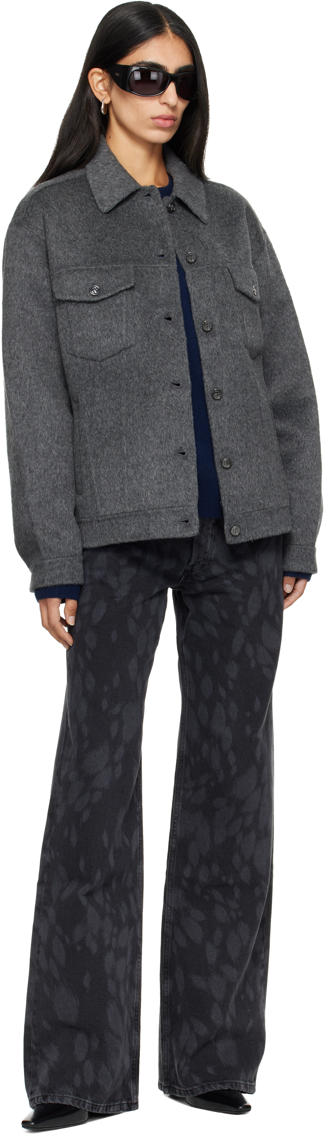 ANINE BING - Blouson Rory gris