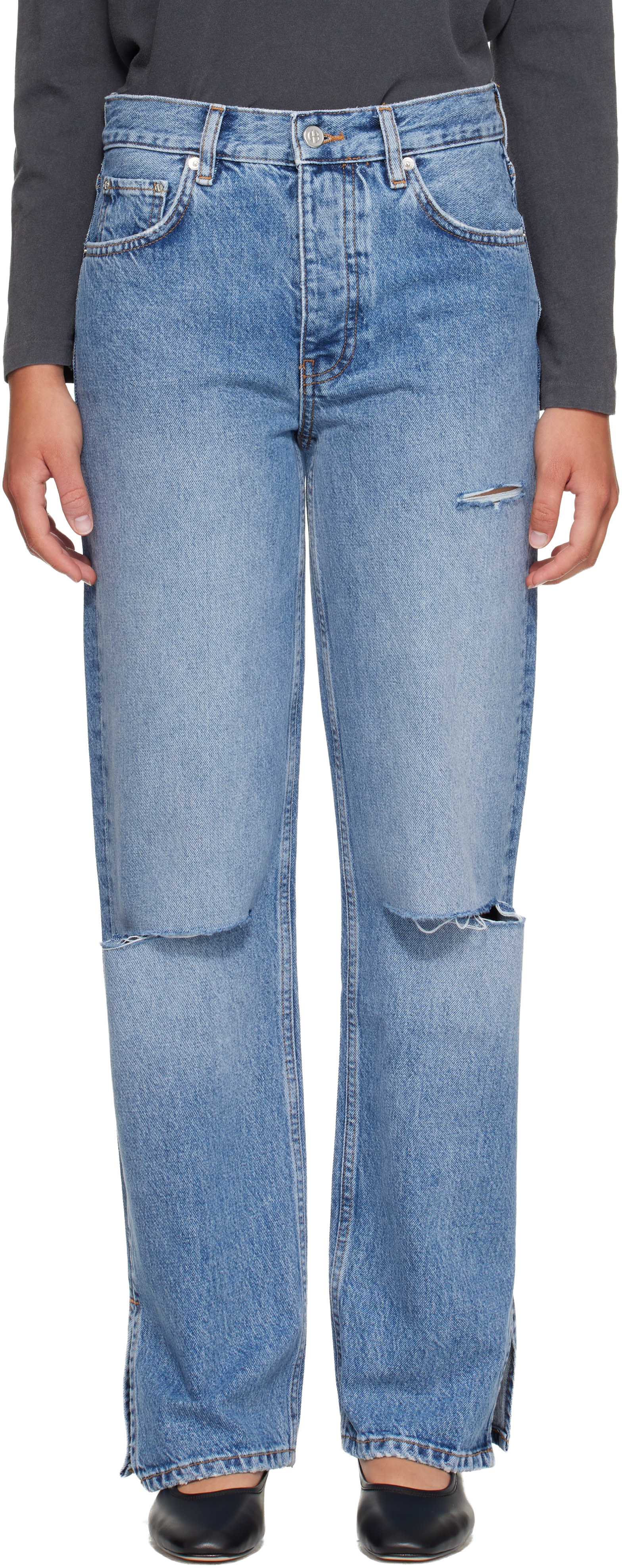 ANINE BING - Jean Roy 31" bleu