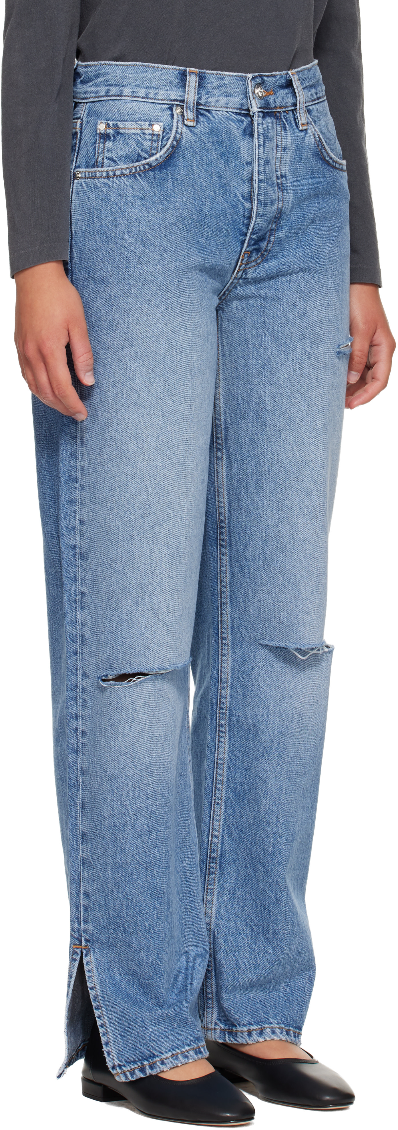 ANINE BING - Jean Roy 31" bleu
