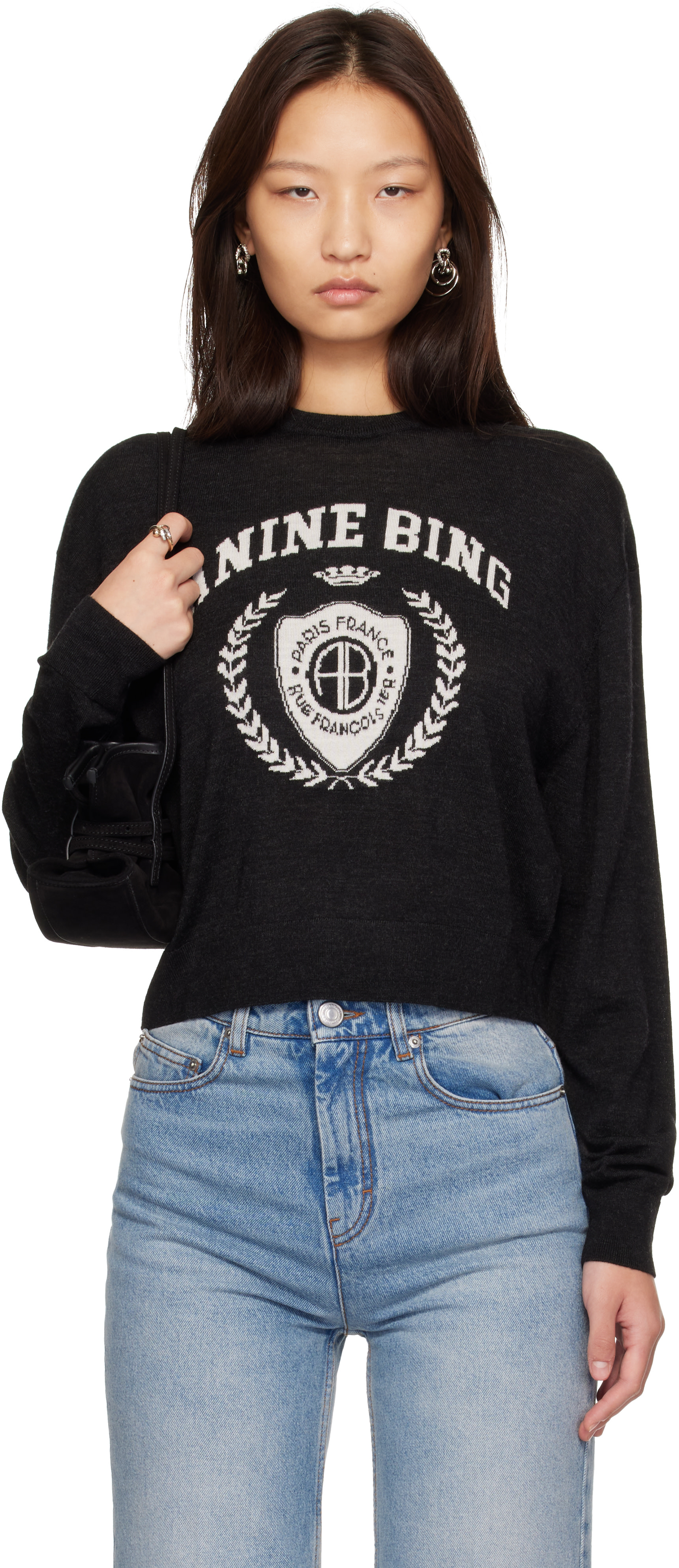 ANINE BING - Pull Mia noir