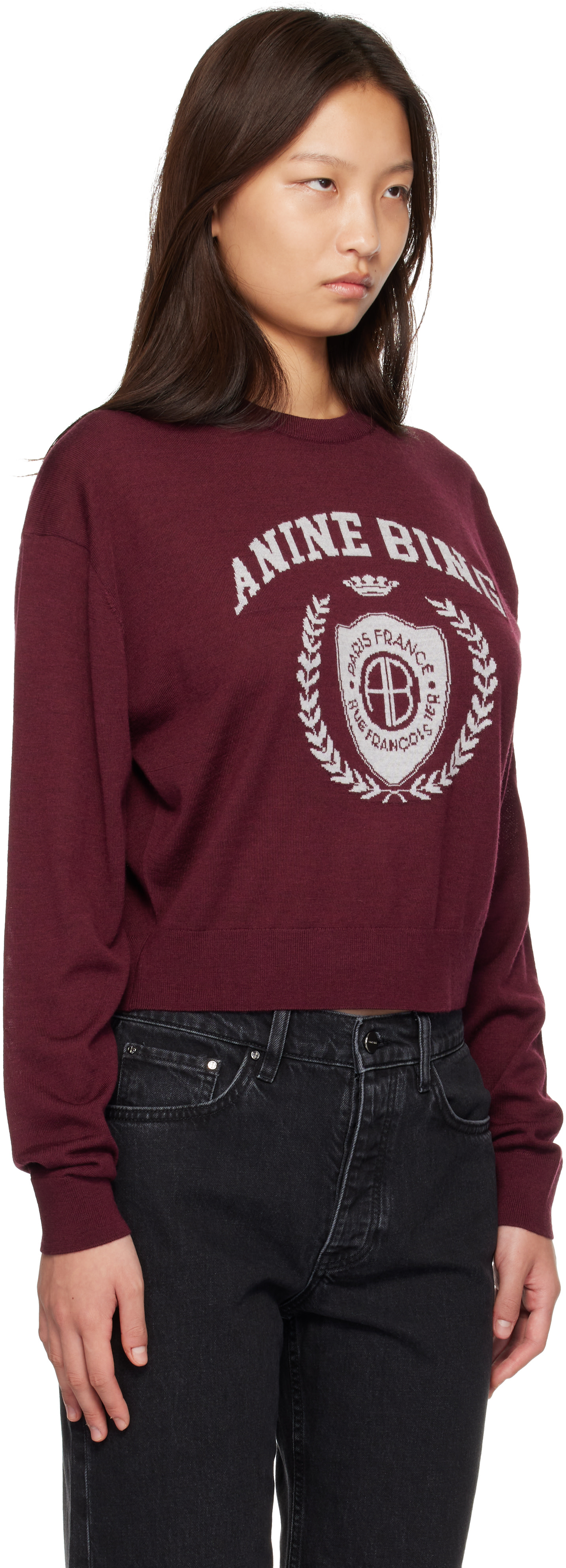 ANINE BING - Pull Mia bourgogne
