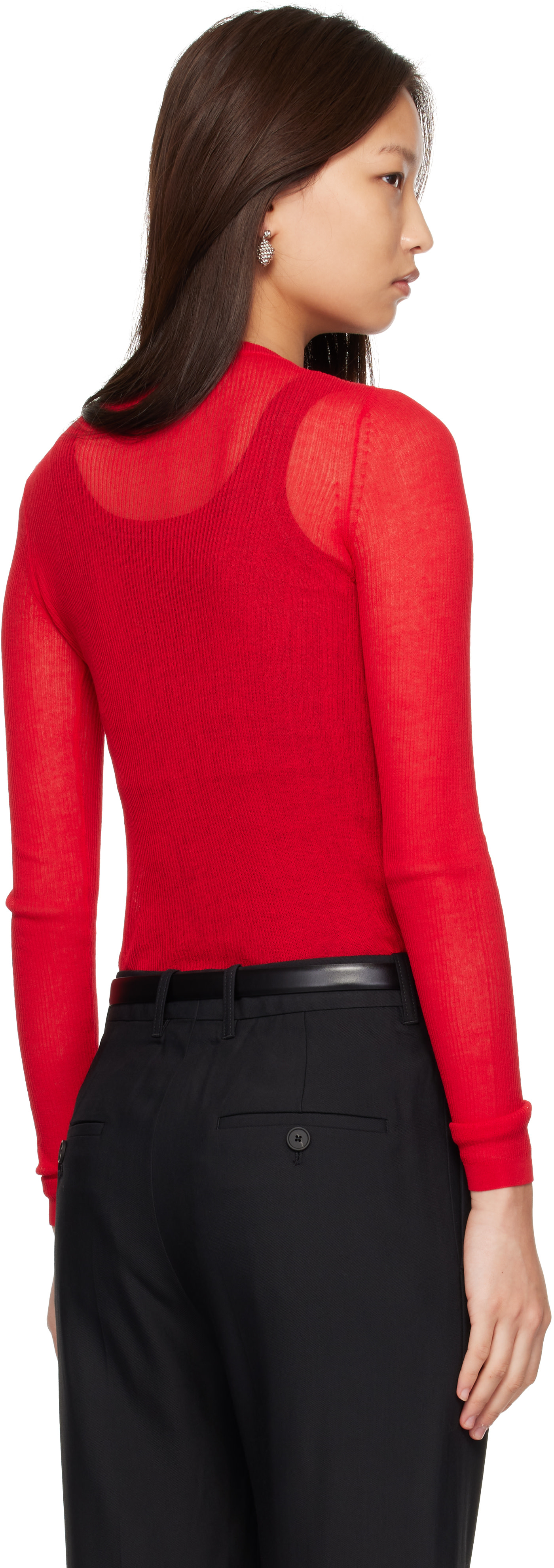 ANINE BING - Pull Tiana rouge
