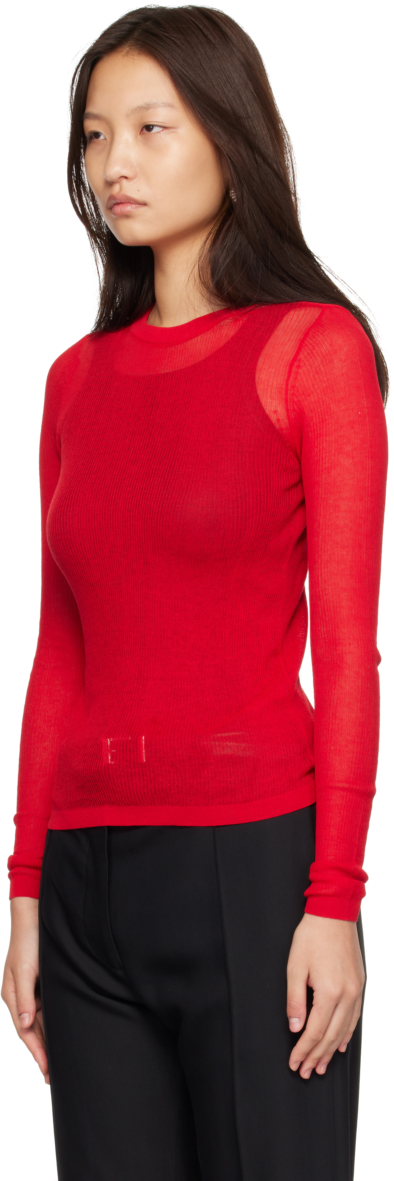 ANINE BING - Pull Tiana rouge