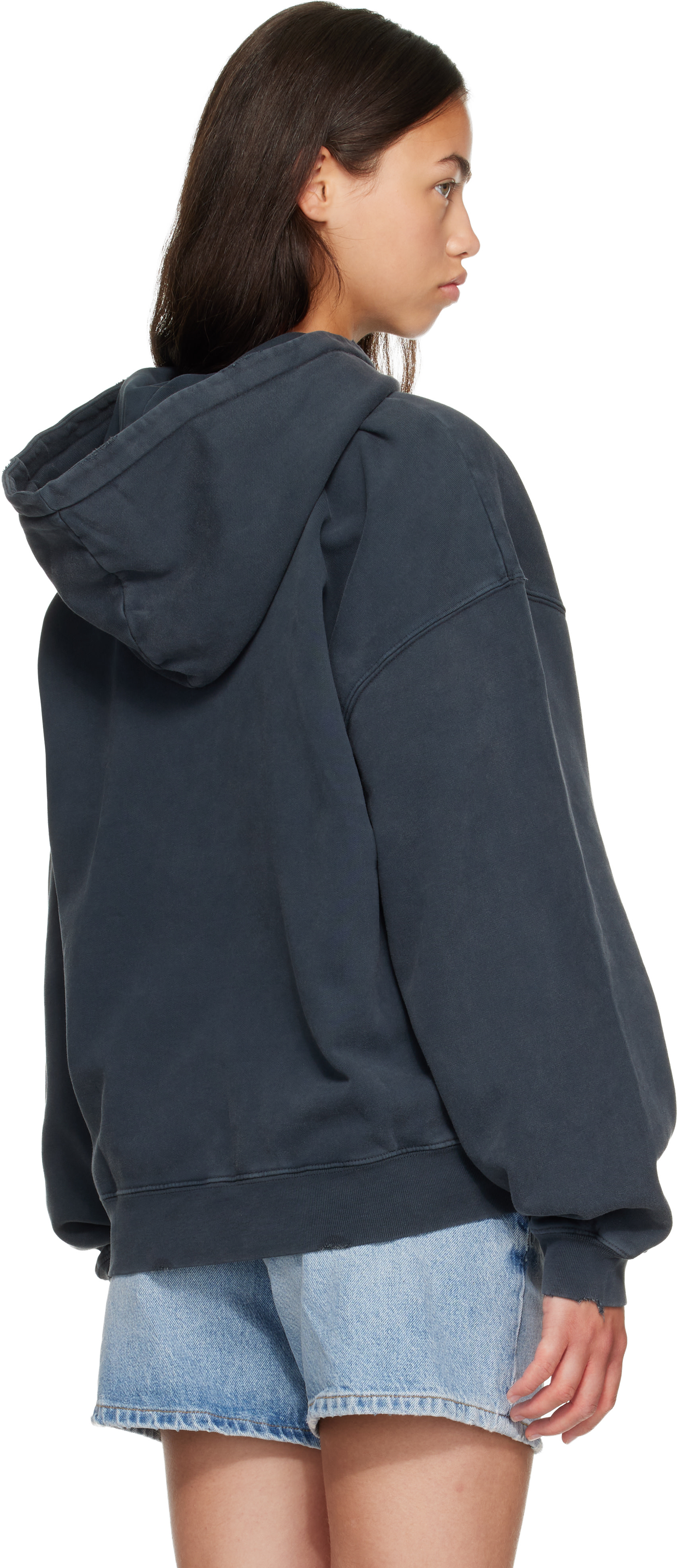 ANINE BING - Pull à capuche Harvey noir