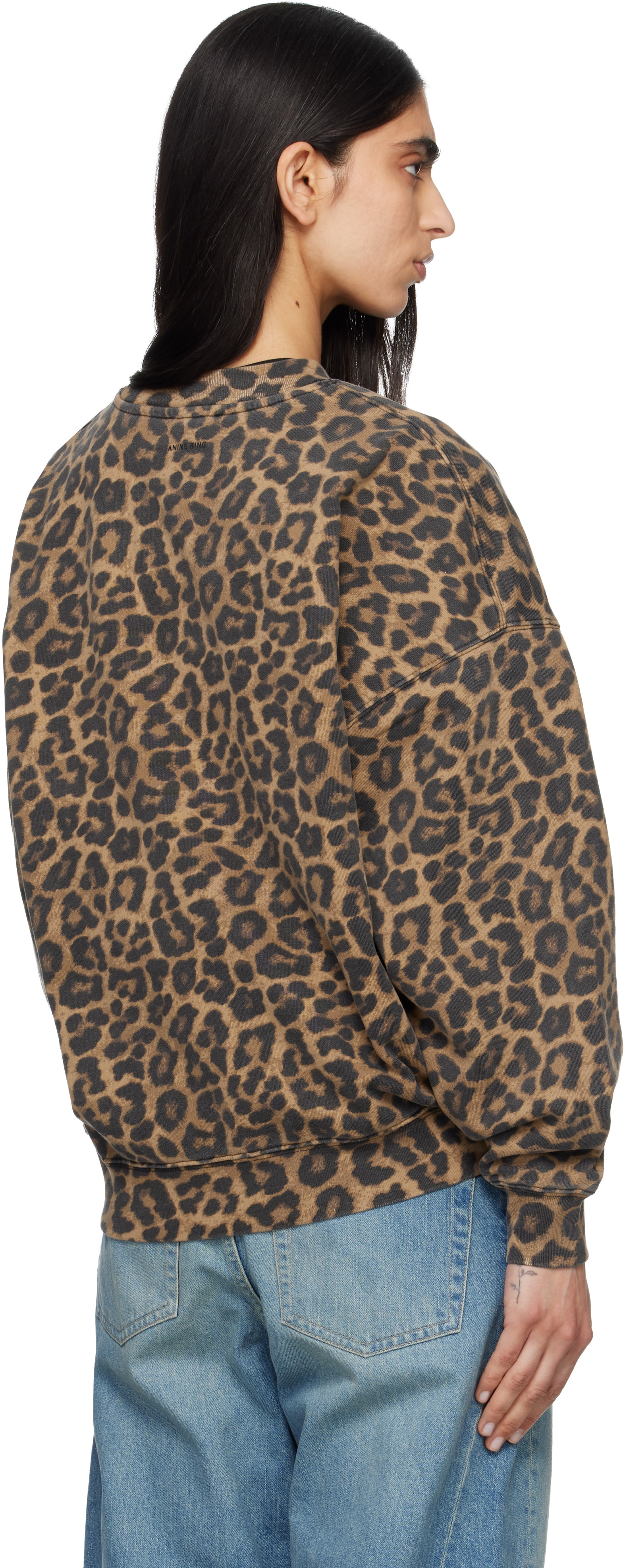 ANINE BING - Pull molletonné Miles brun