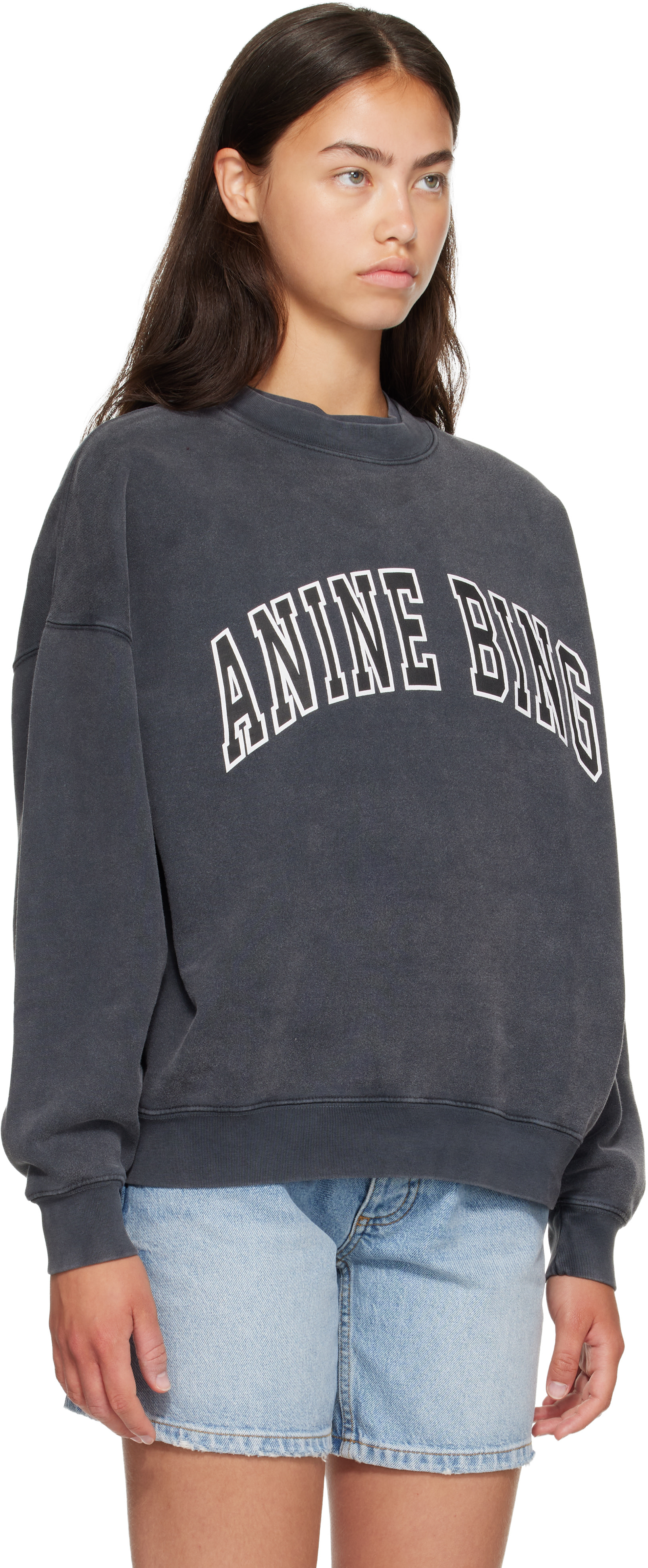 ANINE BING - Pull molletonné Miles noir