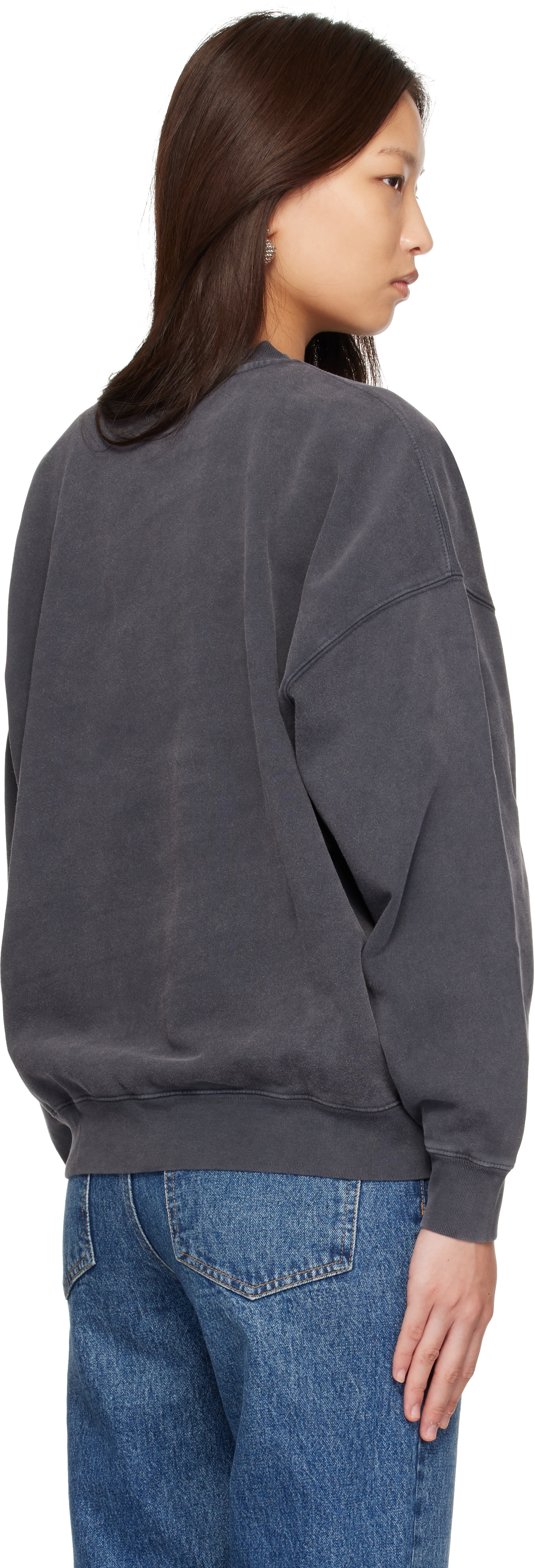 ANINE BING - Pull molletonné Miles Leo Muse gris