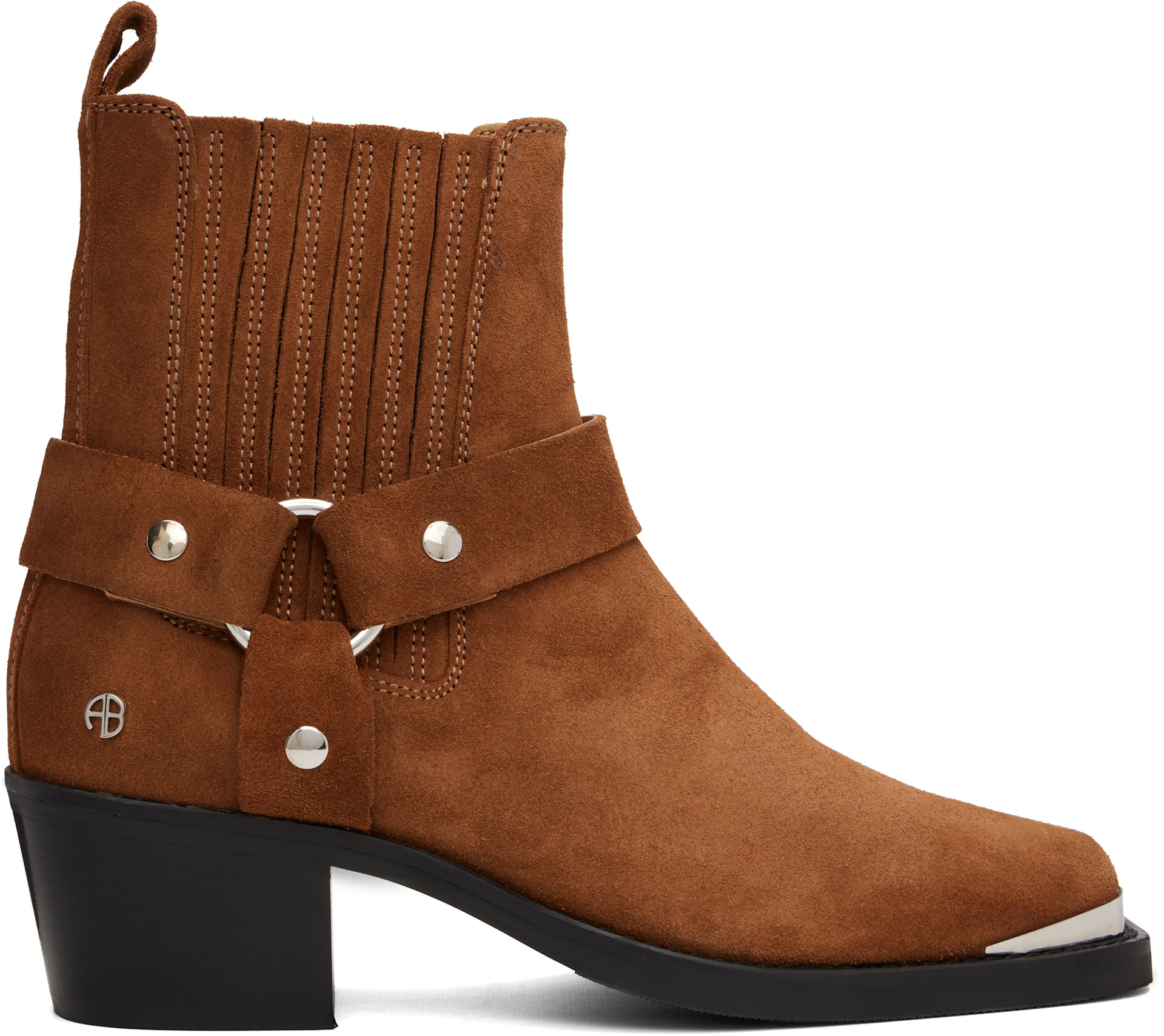 ANINE BING - Bottines motard brun clair
