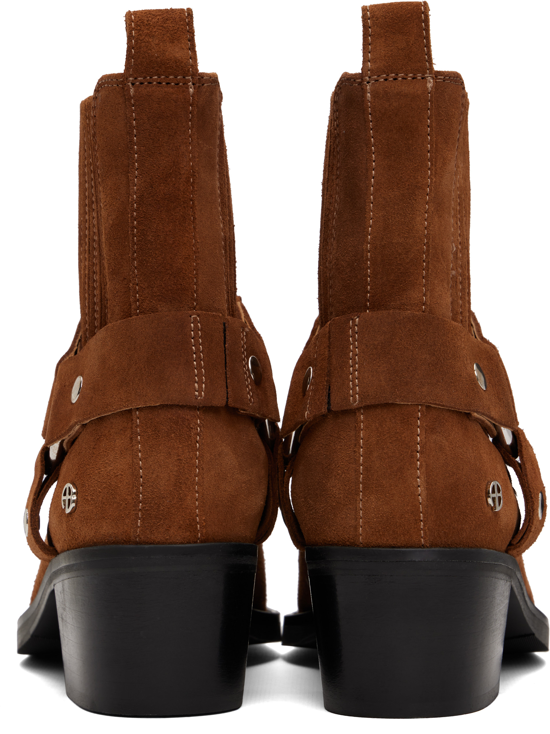 ANINE BING - Bottines motard brun clair