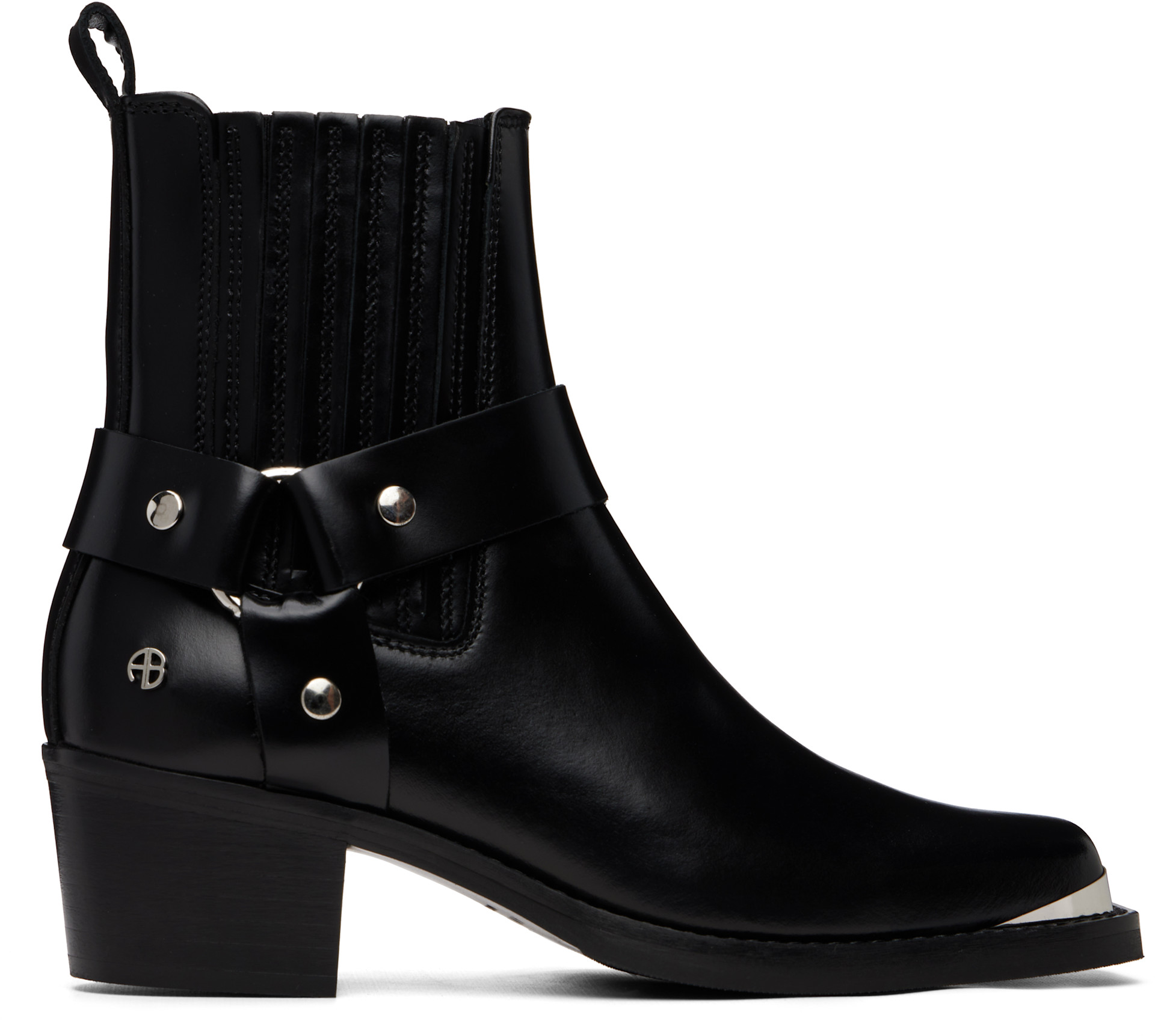 ANINE BING - Bottines motard noires