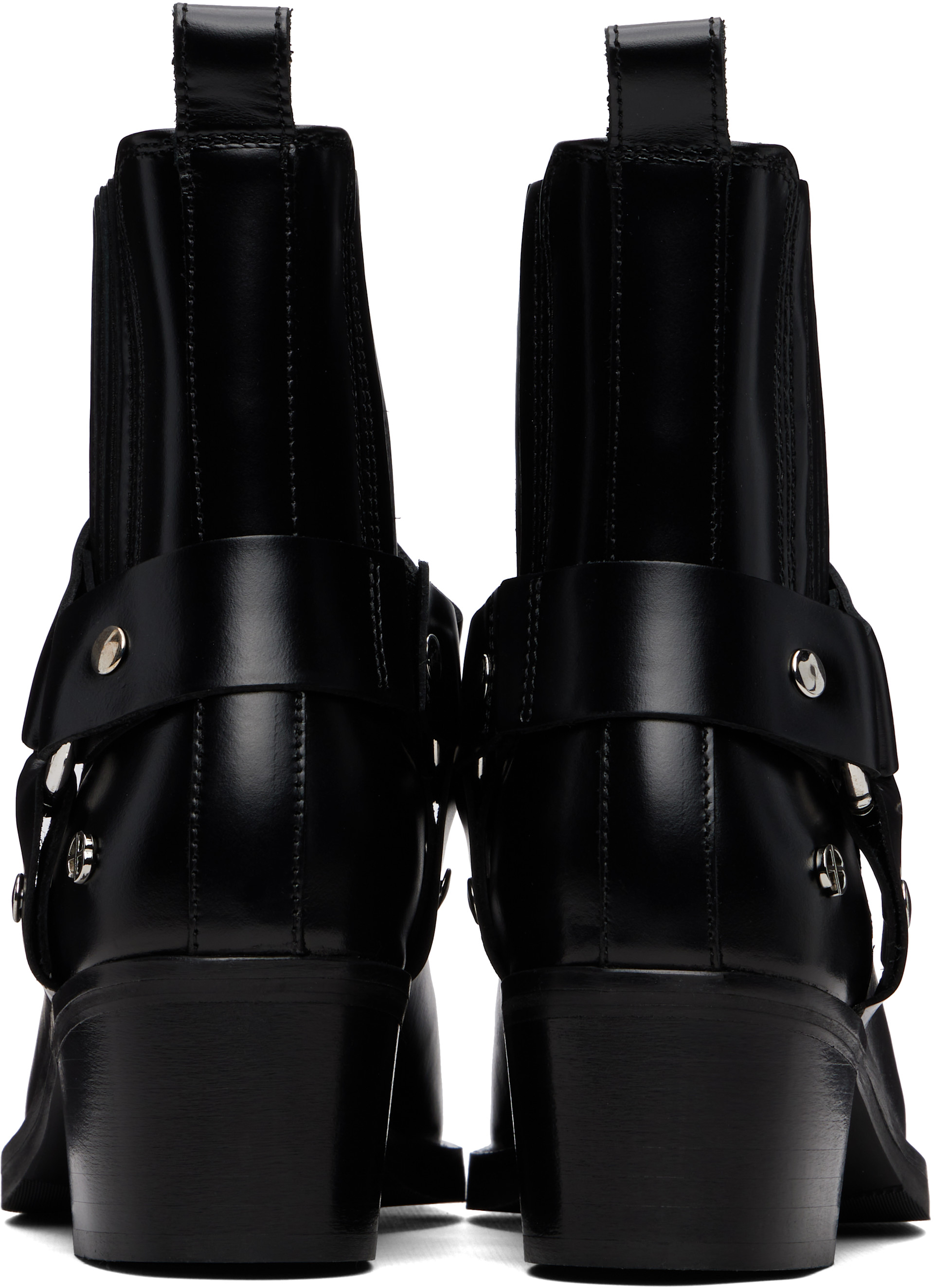 ANINE BING - Bottines motard noires
